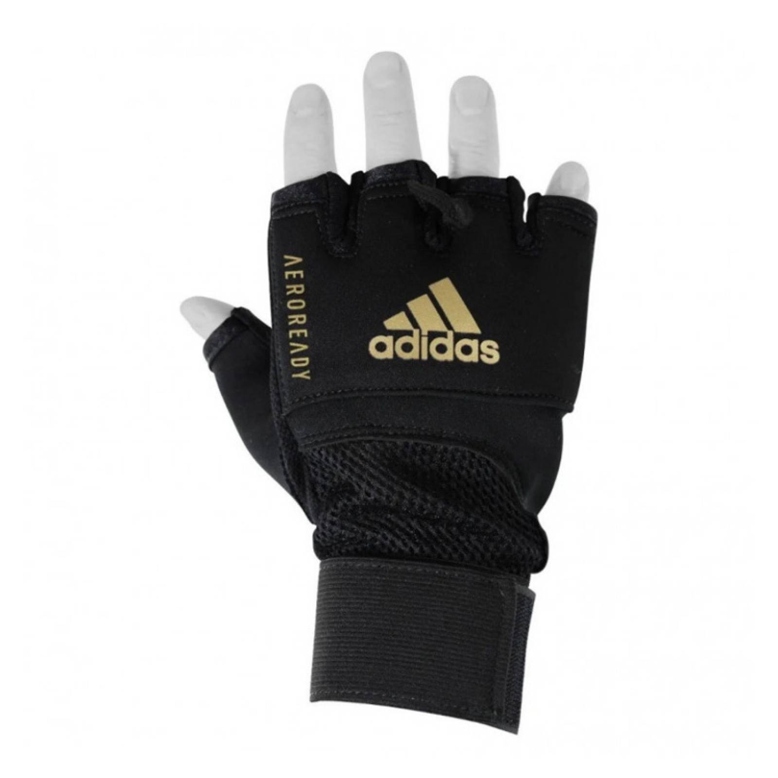 Guantaleta Adidas Unisex Box Negro Dorado ADISBP014BLK.