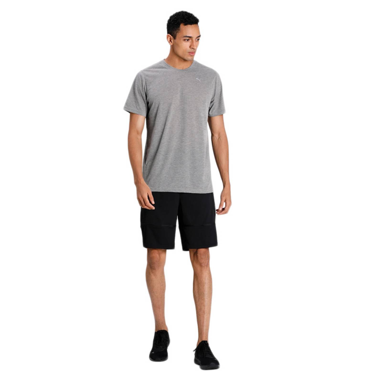 Playera Puma Hombre Manga Corta Drycell Gris 52031603