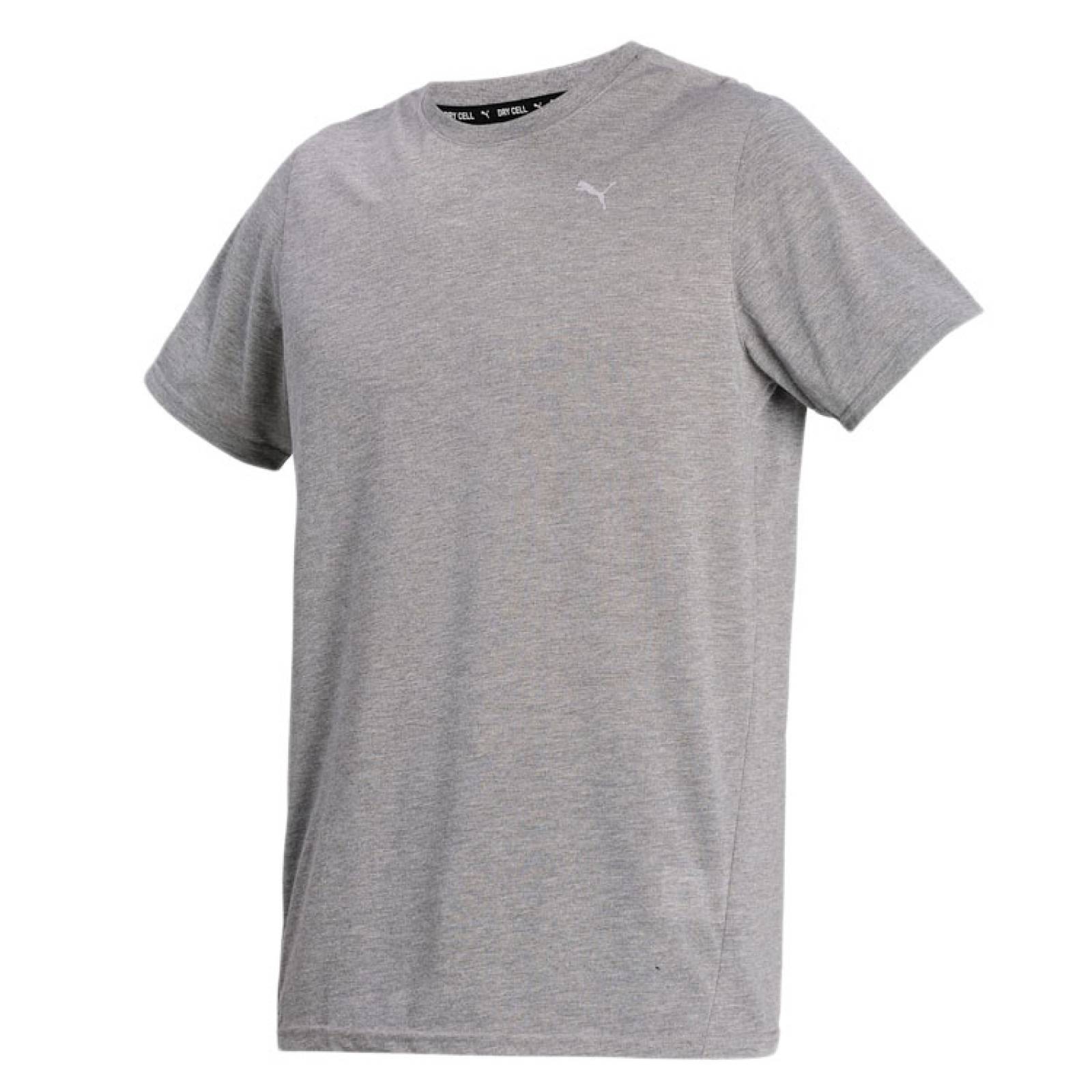 Playera Puma Hombre Manga Corta Drycell Gris 52031603