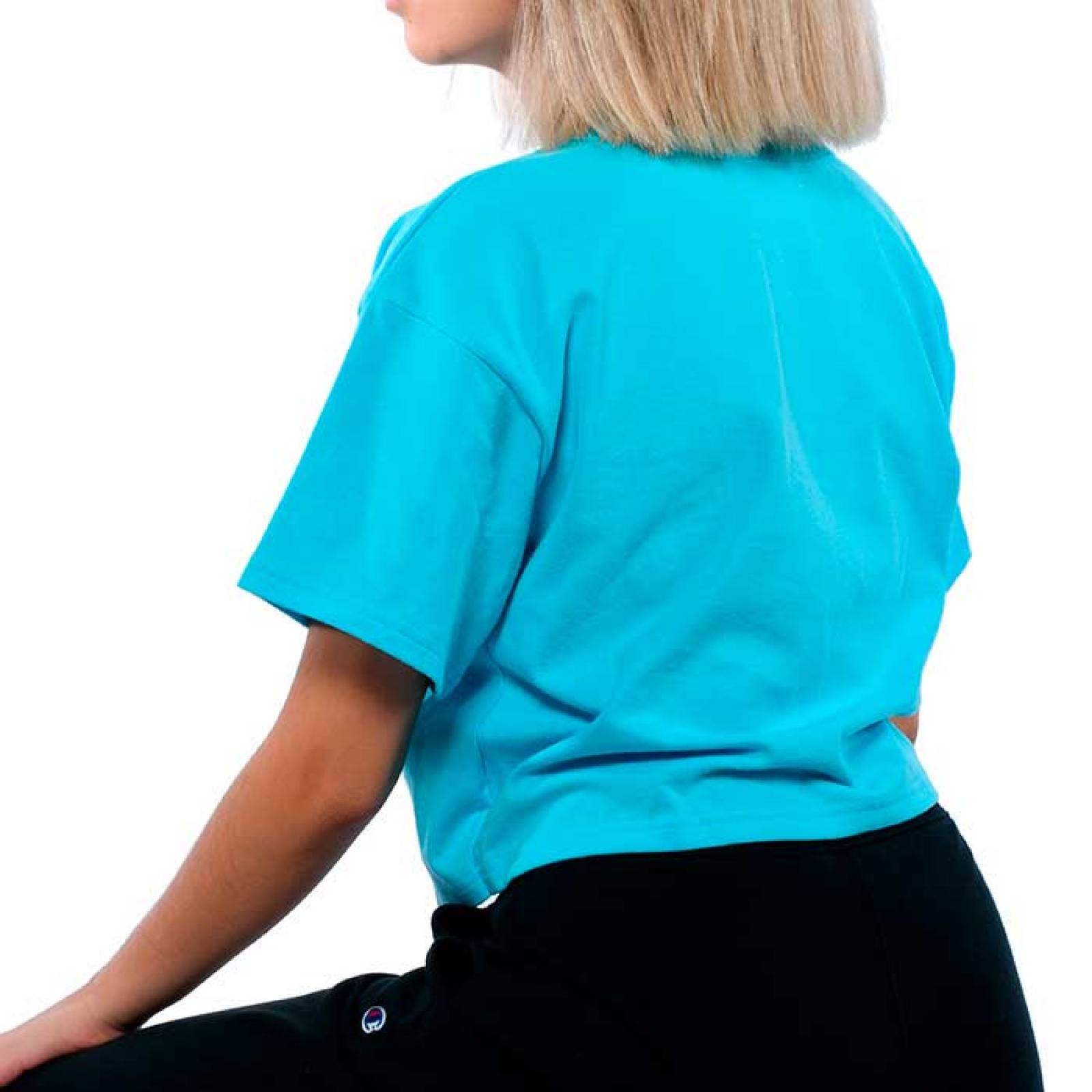 Playera Champion Mujer Crop Algodón 25190109066BLUE