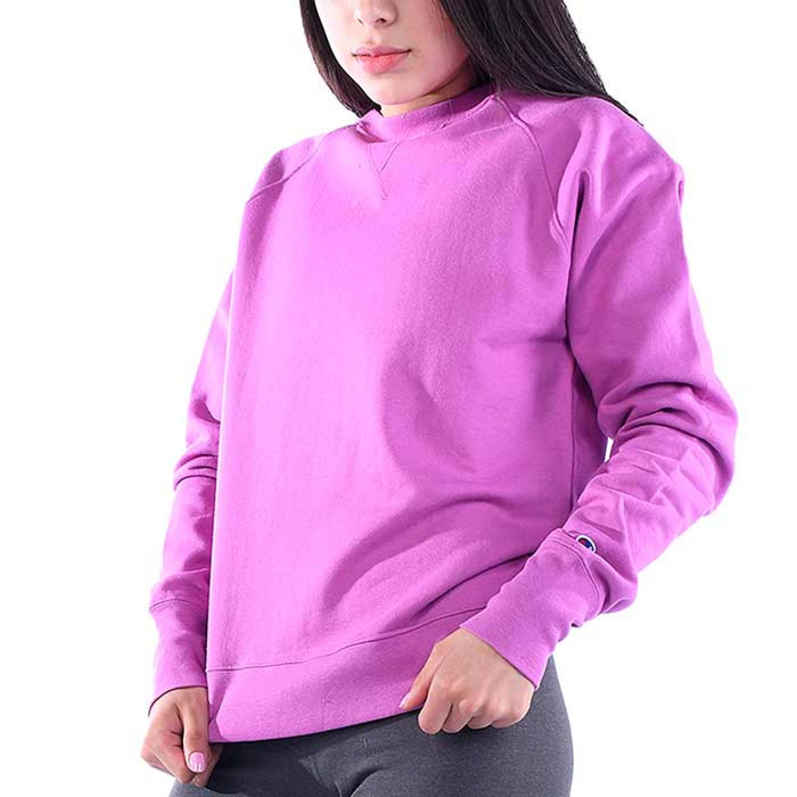 Sudadera Champion Mujer Algodón Boyfriend Morado 25190109418MOR