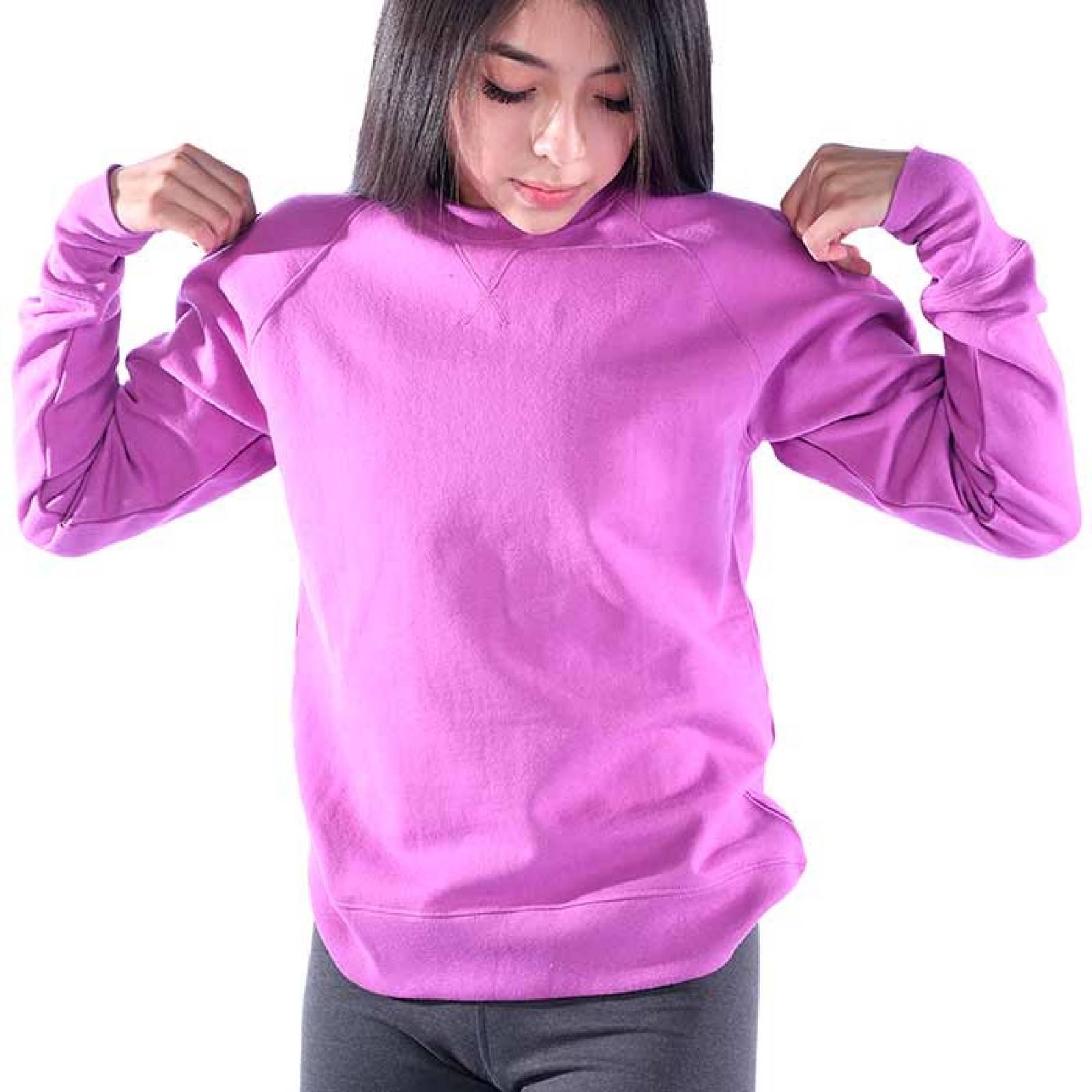 Sudadera Champion Mujer Algodón Boyfriend Morado 25190109418MOR