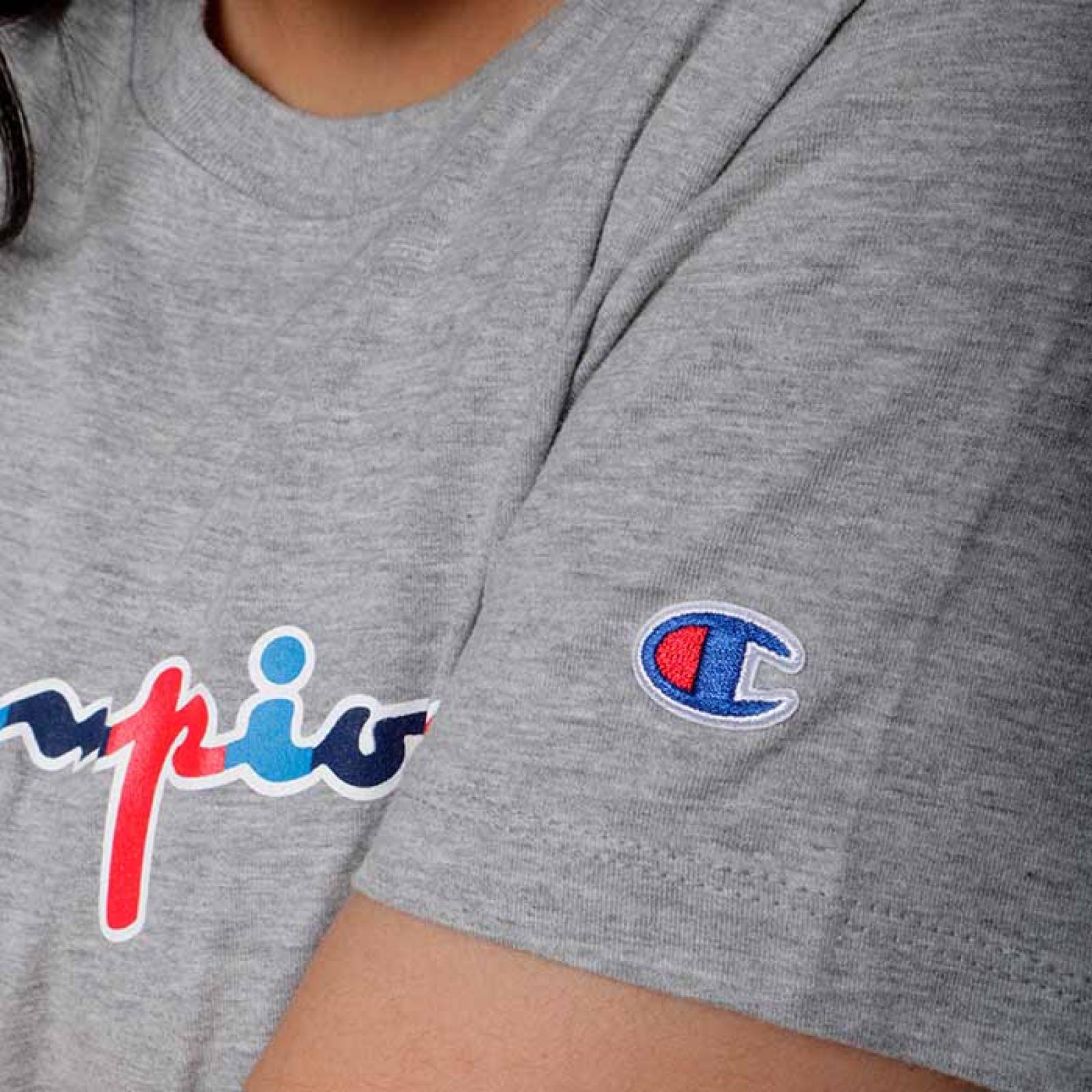 Playera Champion Mujer Casual Algodón Gris GT92Y07995806GRAY