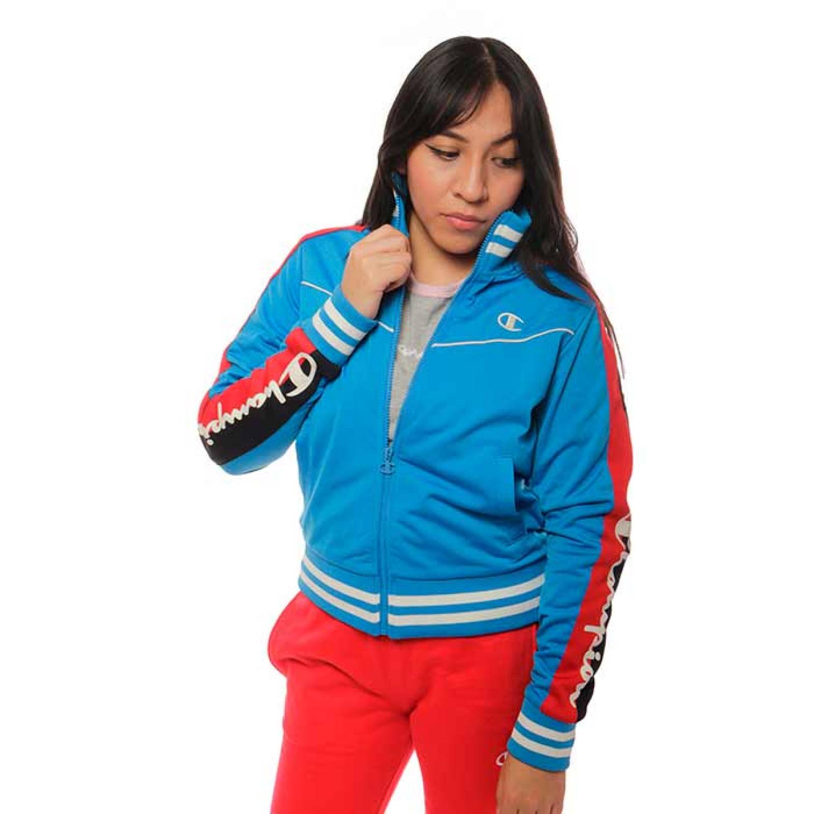 Chamarra Champion Mujer Estilo Retro Azul JL4391550299YI8BLUE