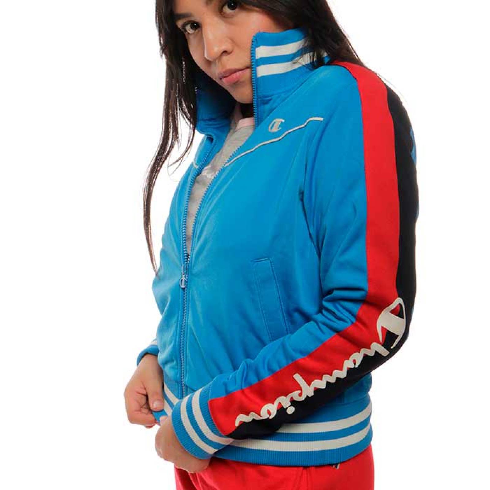 Chamarra Champion Mujer Estilo Retro Azul JL4391550299YI8BLUE