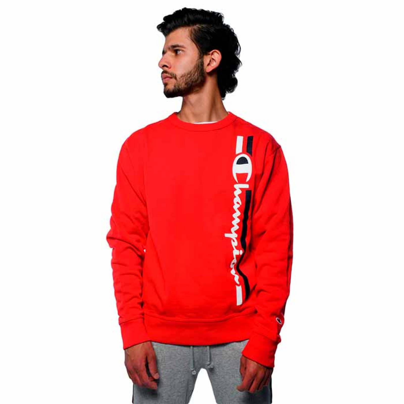Sudadera Champion Hombre Gráfica Powerblend Rojo GF88HY079732WCRED