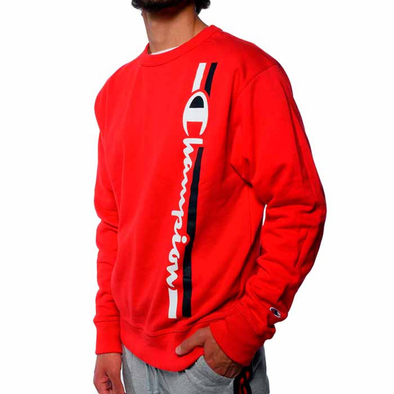 Sudadera Champion Hombre Gráfica Powerblend Rojo GF88HY079732WCRED