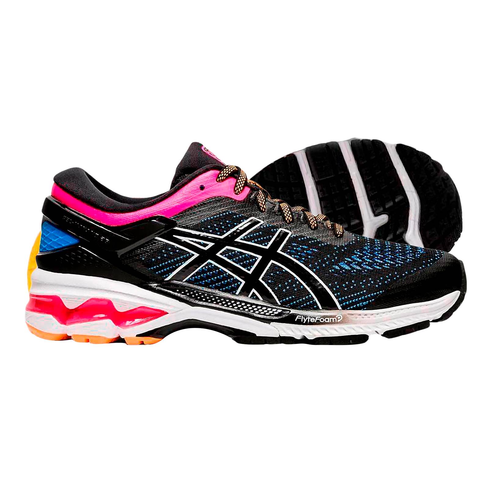 Tenis Asics Mujer Gel Kayano 26 Negro 1012A457.004.