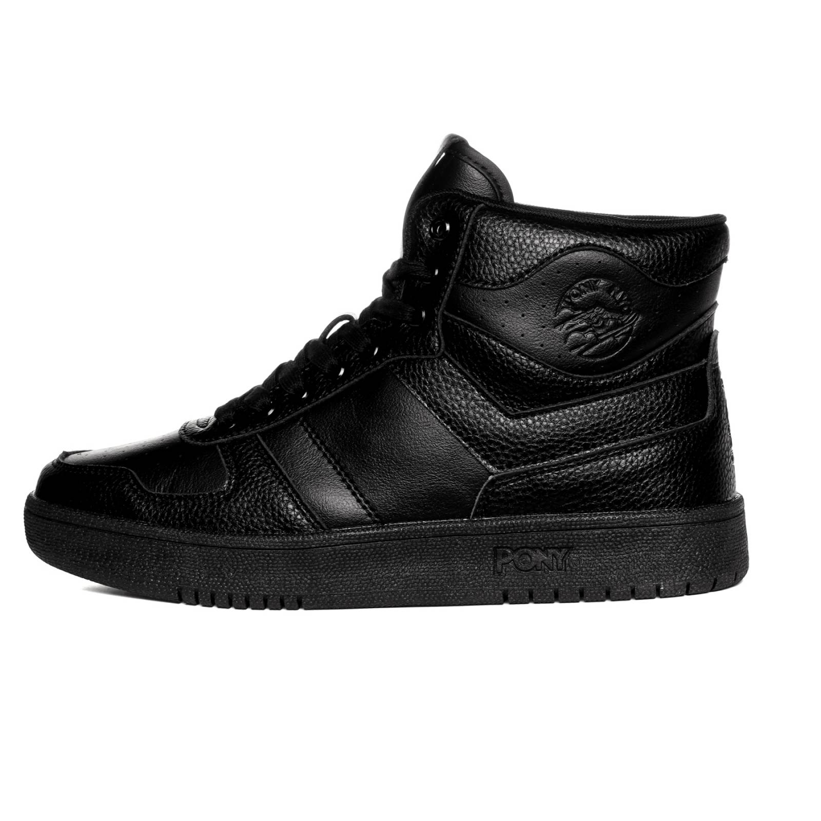Tenis Pony Hombre Negro City Wings Hi Spider 0046