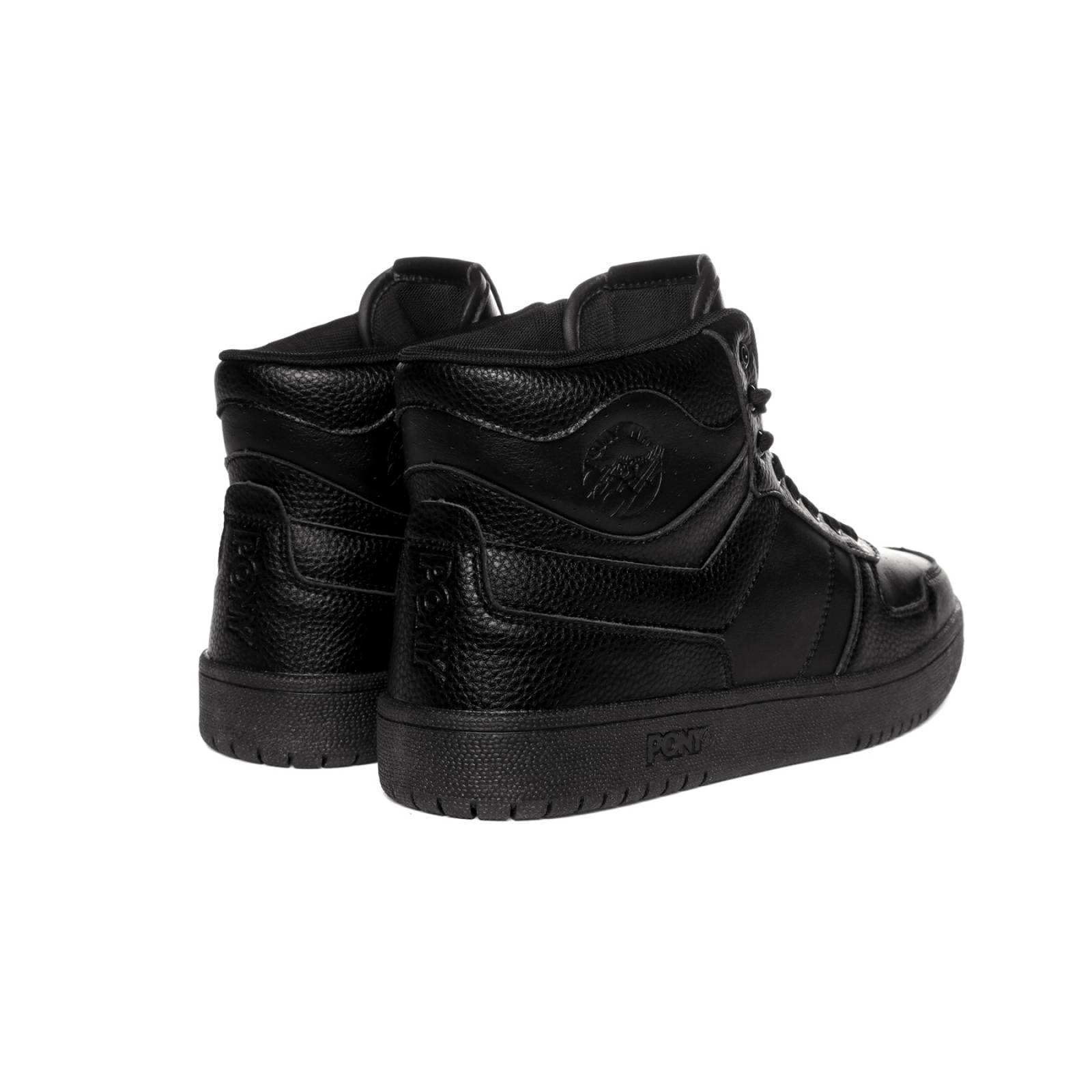 Tenis Pony Hombre Negro City Wings Hi Spider 0046