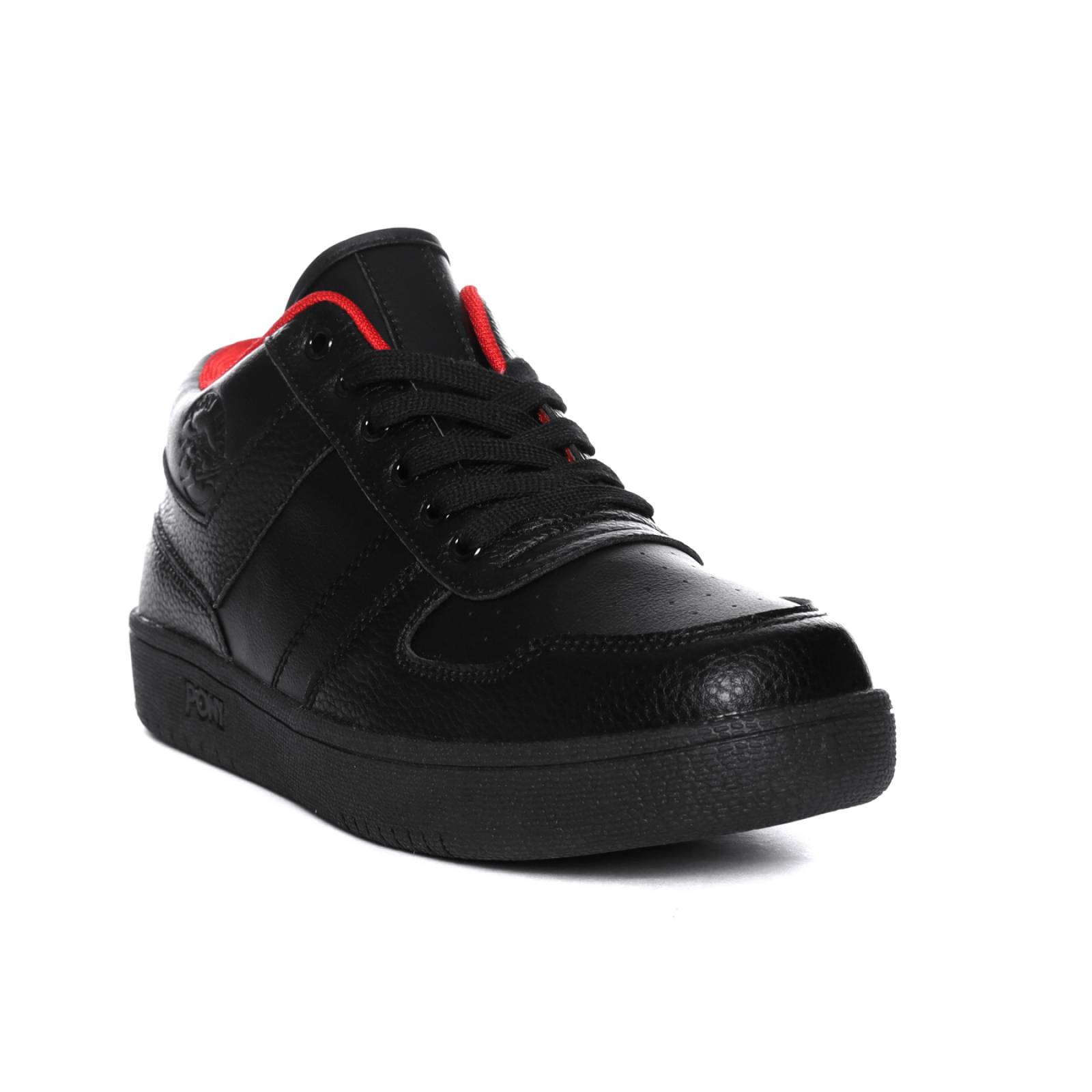 Tenis Pony Mujer Negro City Wings Mid Gang Casual 6018.