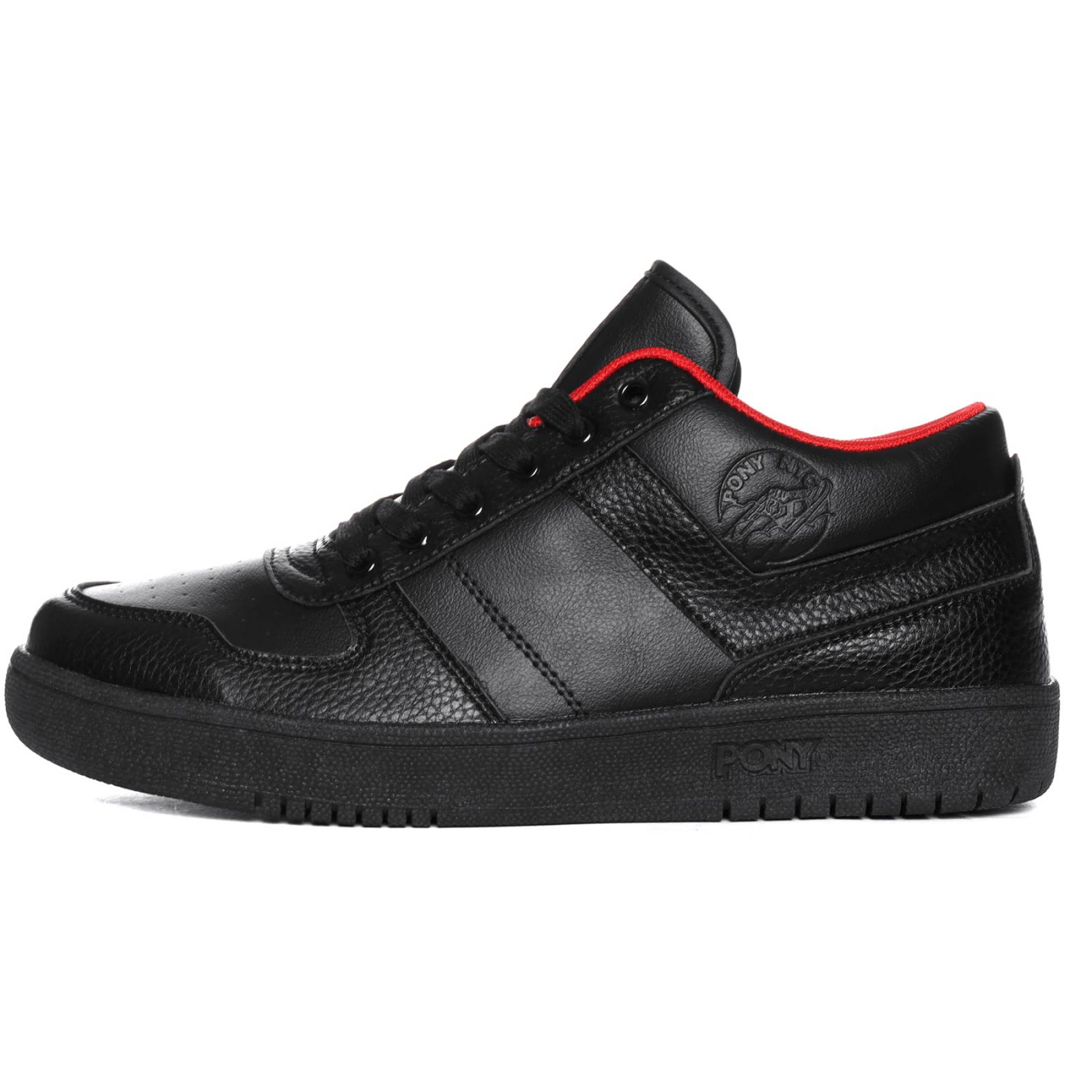 Tenis Pony Mujer Negro City Wings Mid Gang Casual 6018.