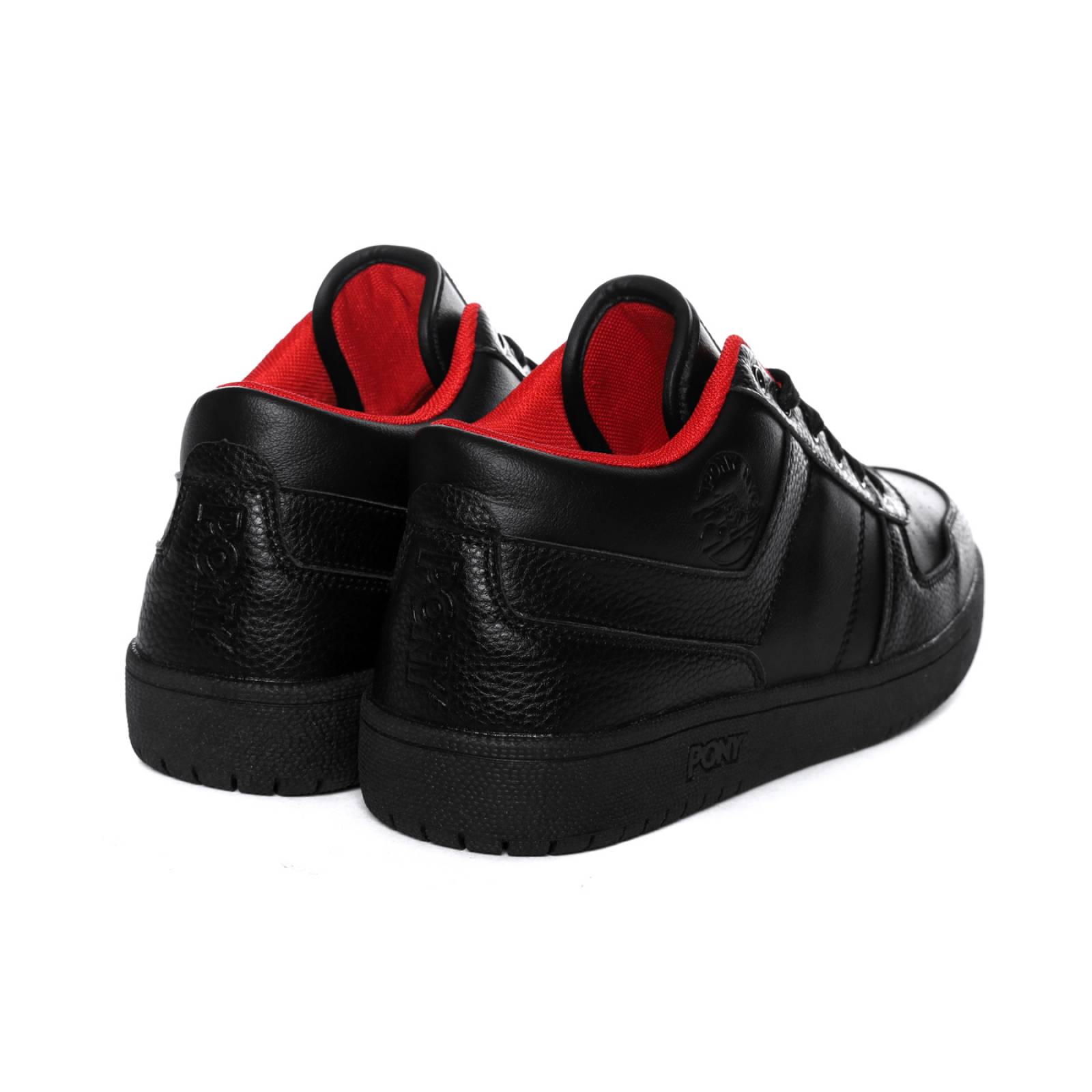 Tenis Pony Mujer Negro City Wings Mid Gang Casual 6018.