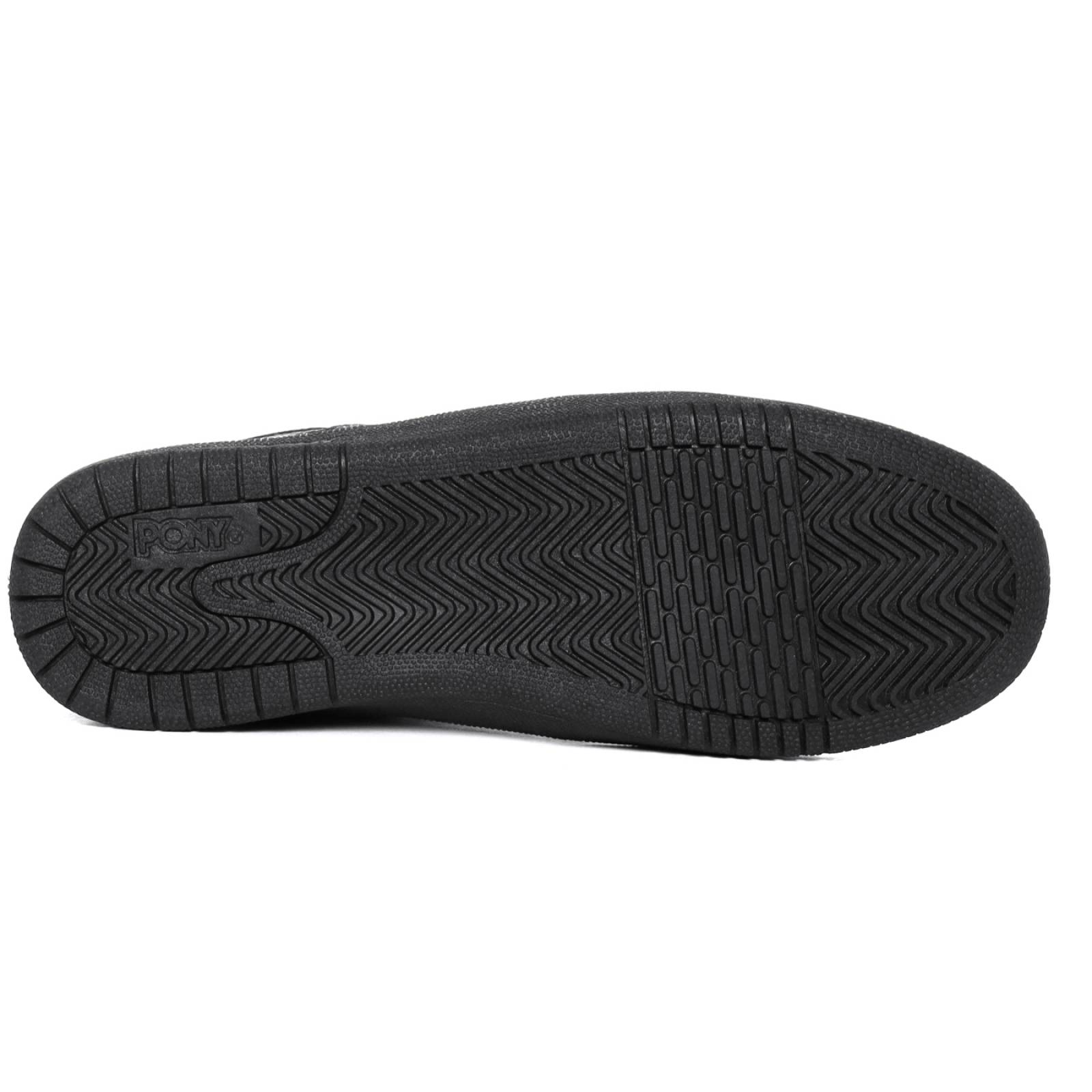Tenis Pony Mujer Negro City Wings Mid Gang Casual 6018.