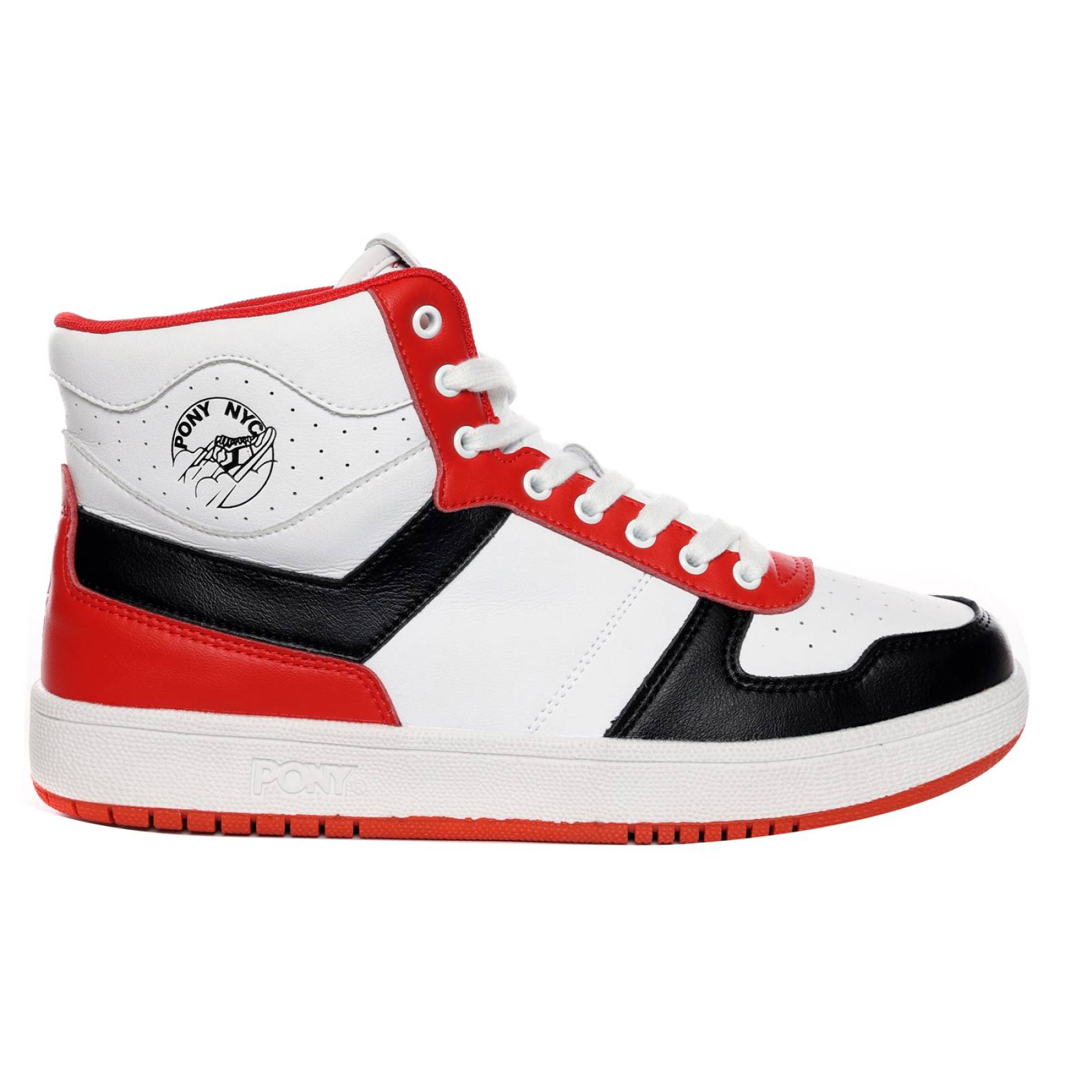Tenis Pony Mujer Blanco City Wings Hi Cherry Casual 9491.