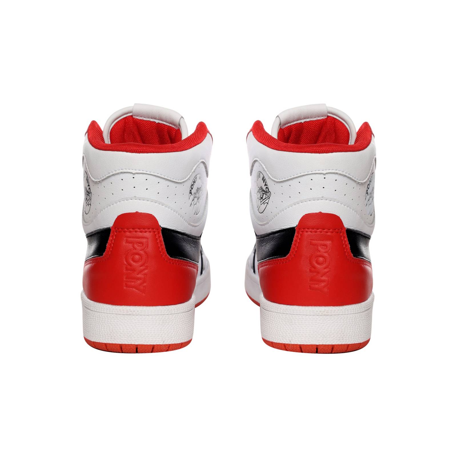 Tenis Pony Mujer Blanco City Wings Hi Cherry Casual 9491.