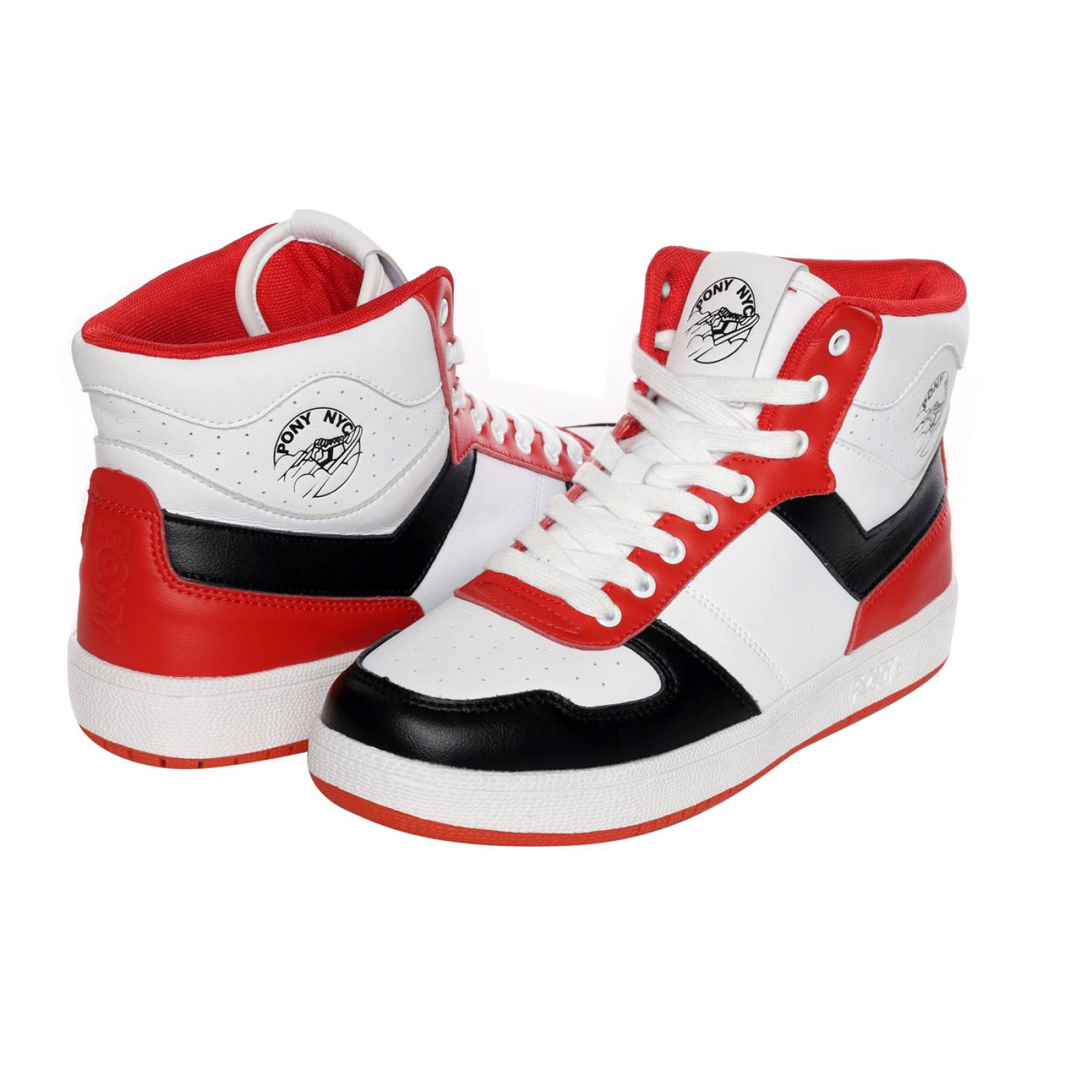 Tenis Pony Mujer Blanco City Wings Hi Cherry Casual 9491.