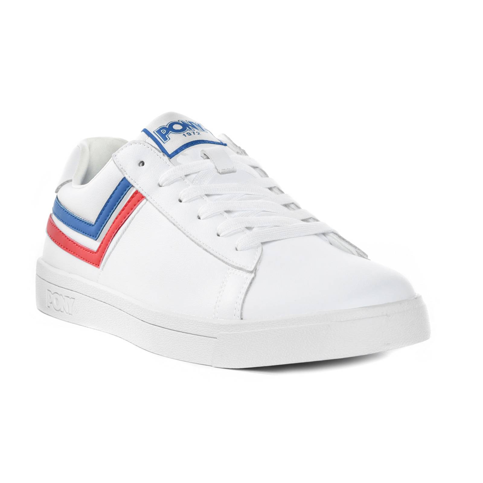 Tenis Pony Mujer Blanco Racer Tri Color France Casual 1876.