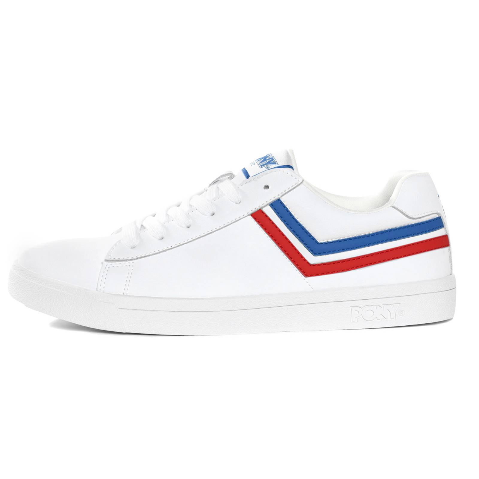 Tenis Pony Mujer Blanco Racer Tri Color France Casual 1876.