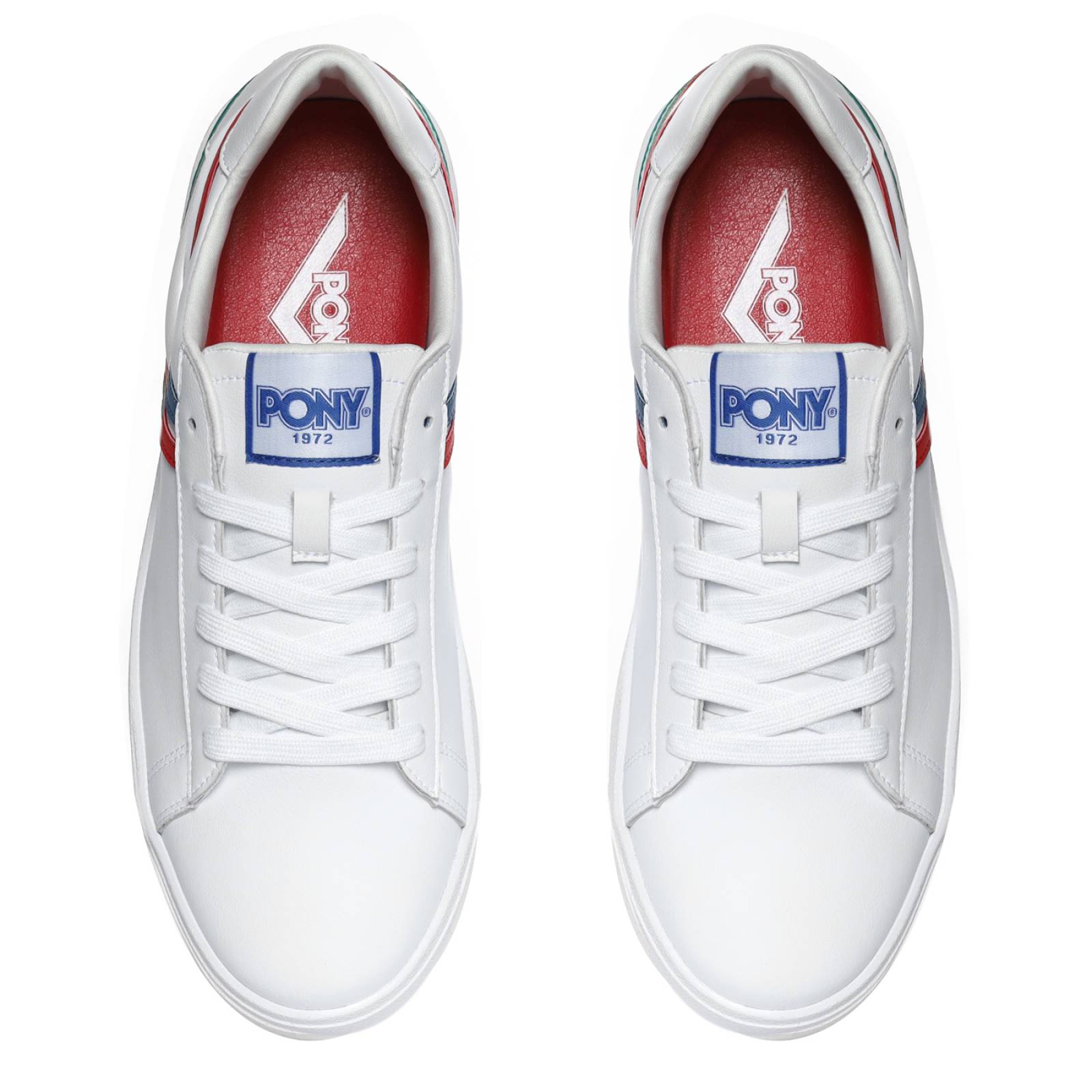 Tenis Pony Mujer Blanco Racer Tri Color France Casual 1876.