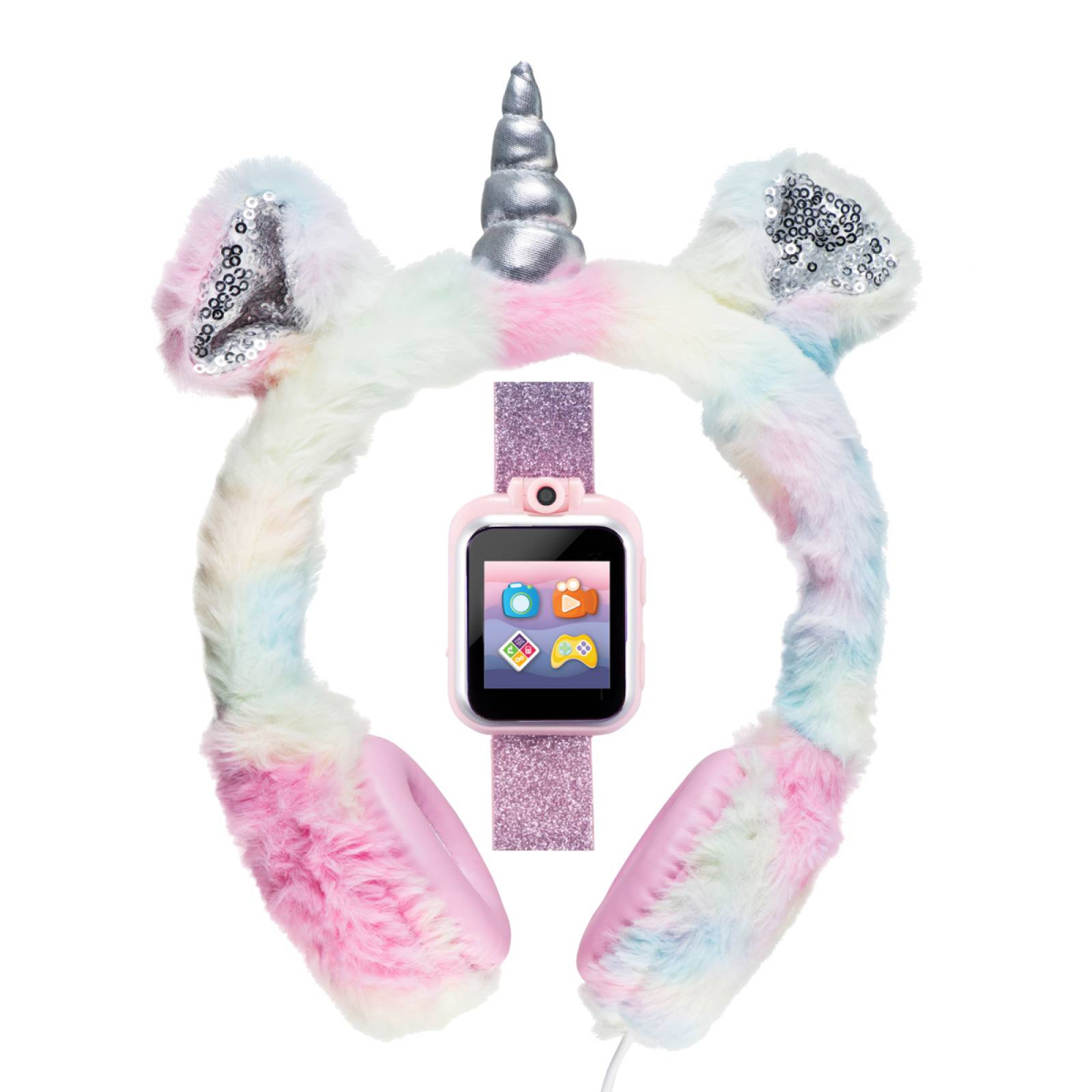 Reloj Inteligente Con Audifonos Itouch Niña Rosa Bundle X Headphones Glitter Unicorn 900284M-42-F01
