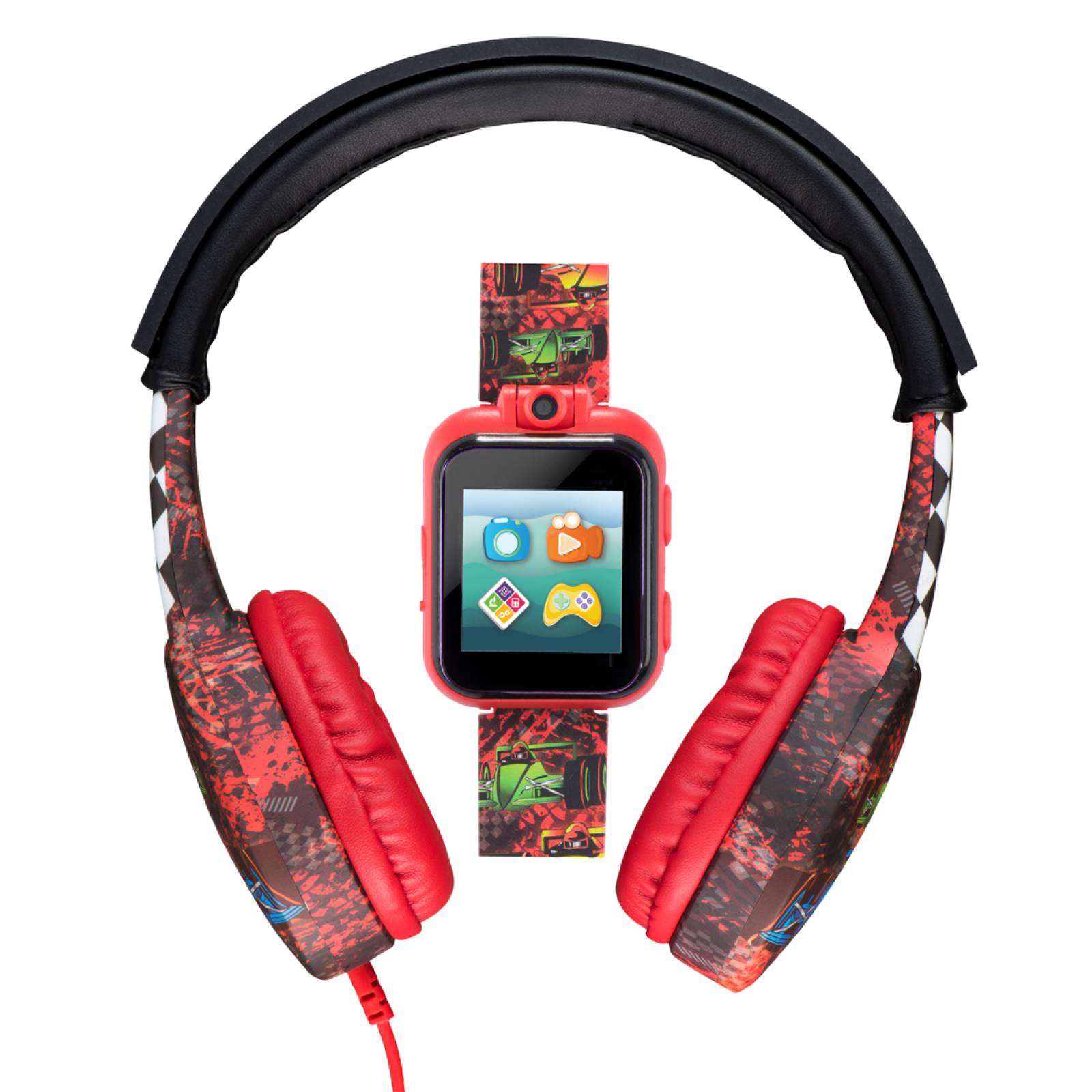 Reloj Inteligente Con Audifonos Itouch Niño Rojo Bundle X Headphones Race Car 900293M-42-R01.