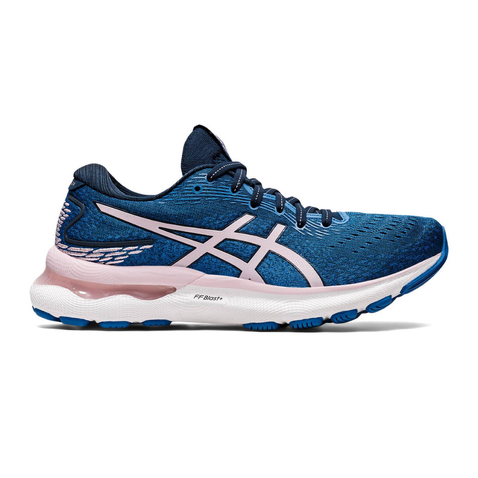 Tenis Asics Mujer Azul Gel Nimbus 24 1012B201.400 + CALCETAS DE REGALO.