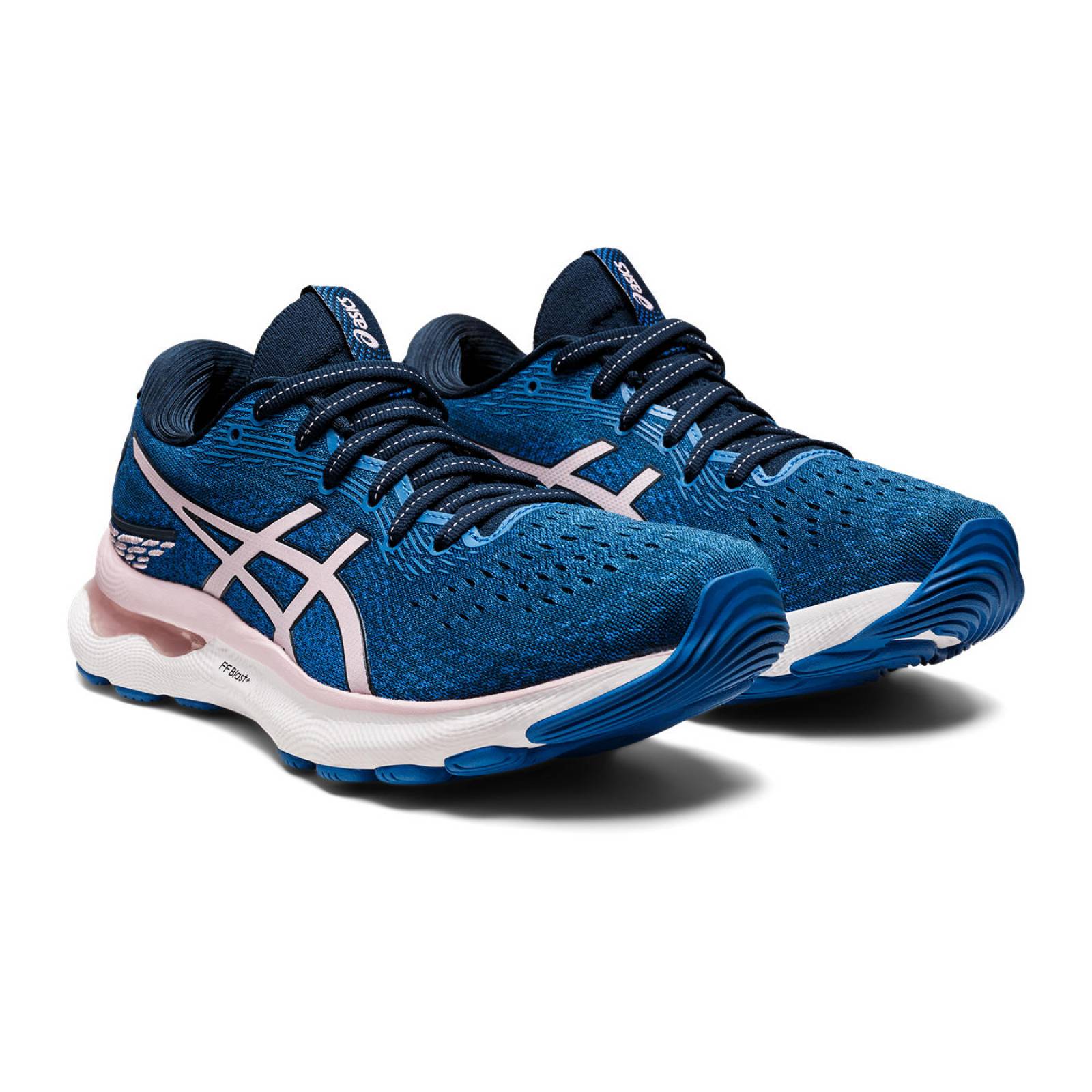 Tenis Asics Mujer Azul Gel Nimbus 24 1012B201.400 + CALCETAS DE REGALO.