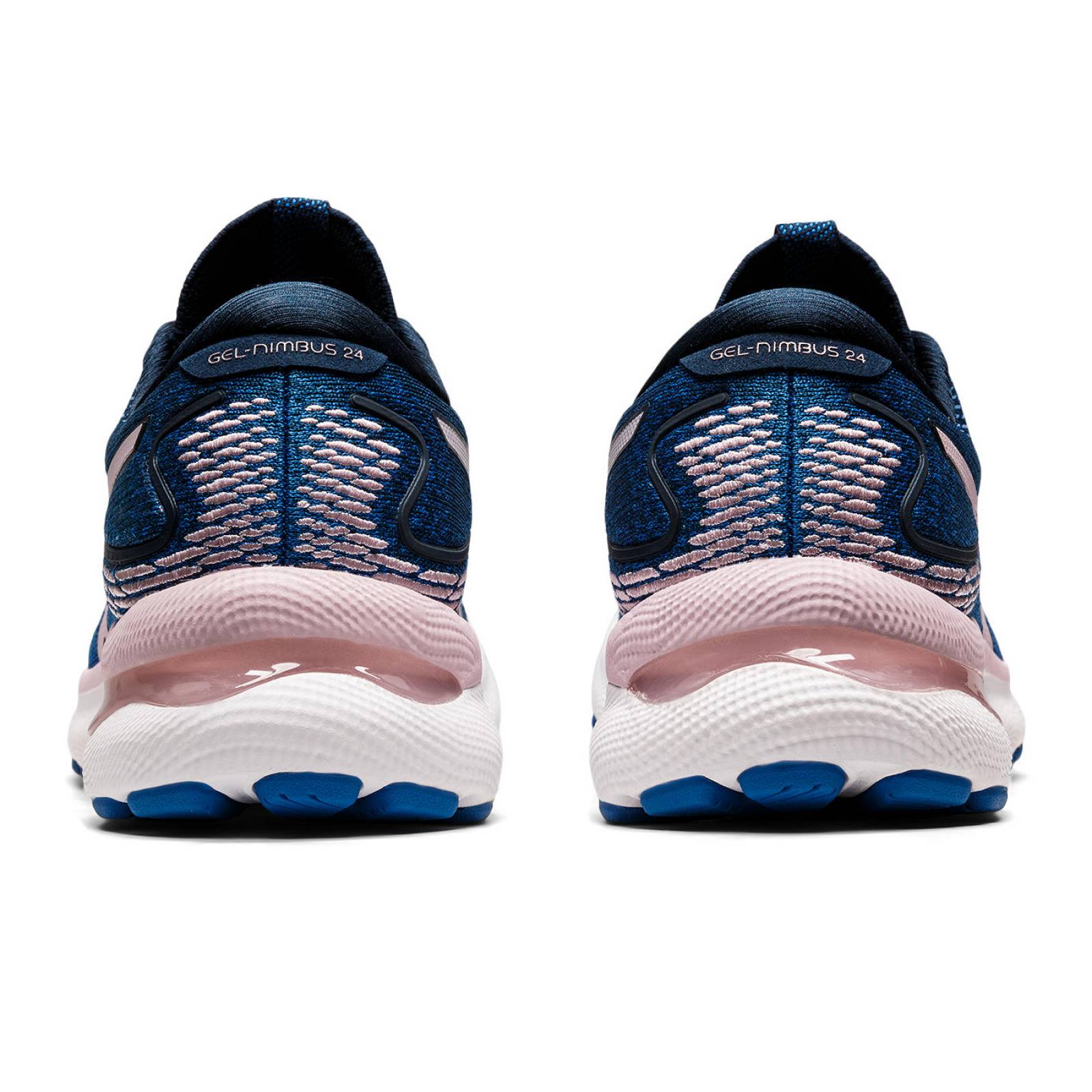 Tenis Asics Mujer Azul Gel Nimbus 24 1012B201.400 + CALCETAS DE REGALO.