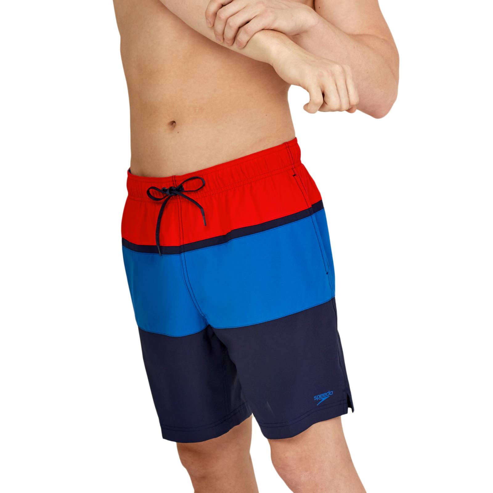 Traje de Baño Speedo Hombre Azul Redondo Edge Volley 18 7784385600.