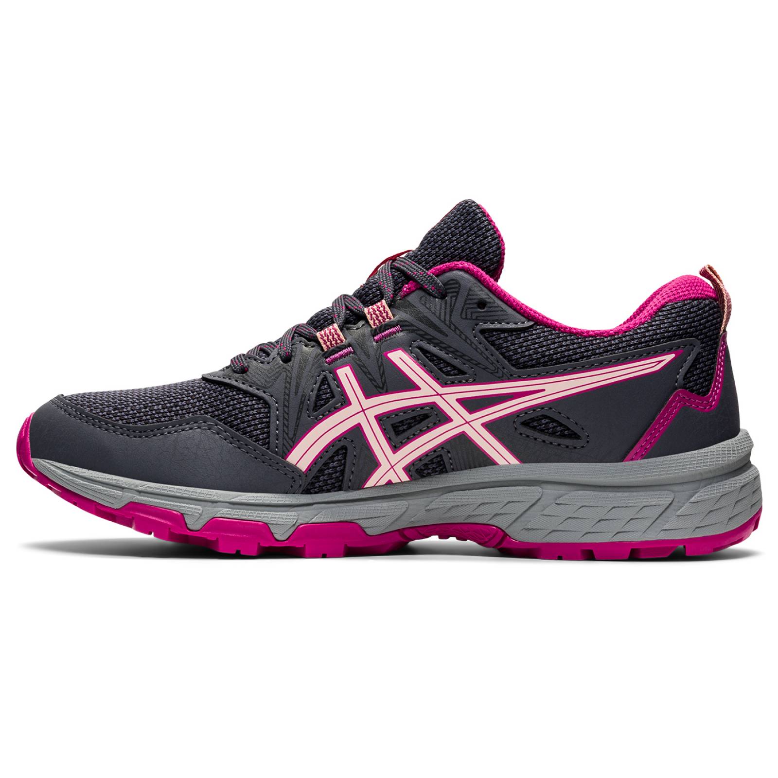 Tenis Asics Mujer Gris Gel Venture 8 Running 1012A708028