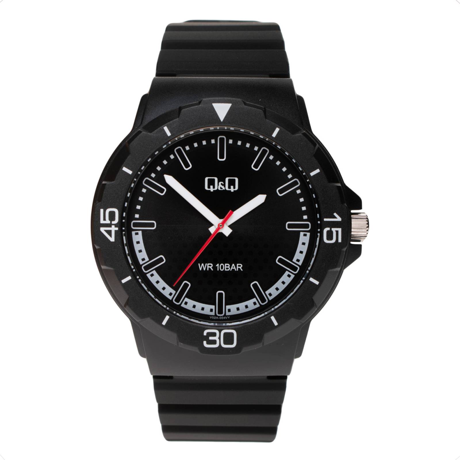 RELOJ Q&Q HOMBRE NEGRO V02A-004VY
