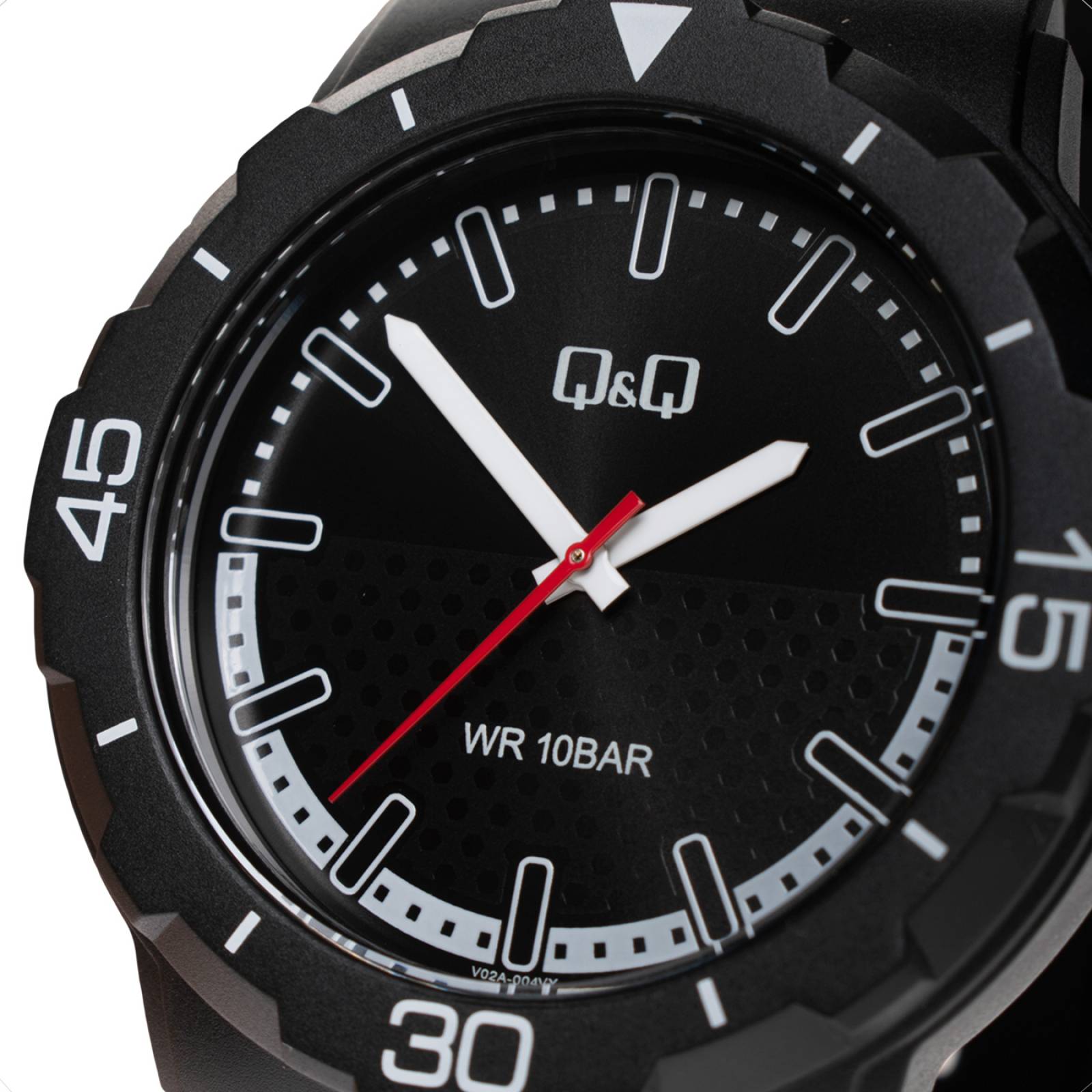 RELOJ Q&Q HOMBRE NEGRO V02A-004VY