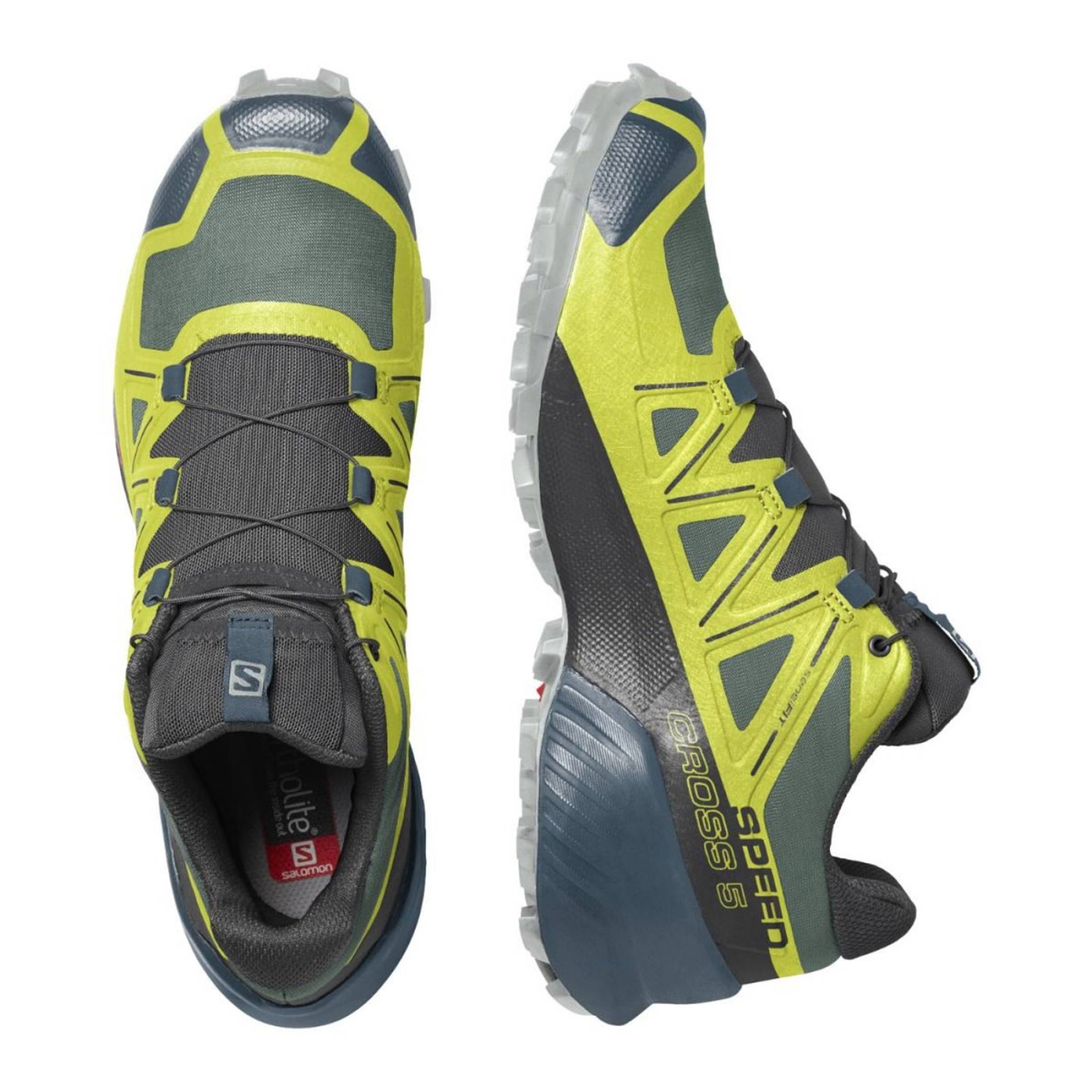 TENIS SALOMON HOMBRE AMARILLO SPEEDCROSS 5 L41609600