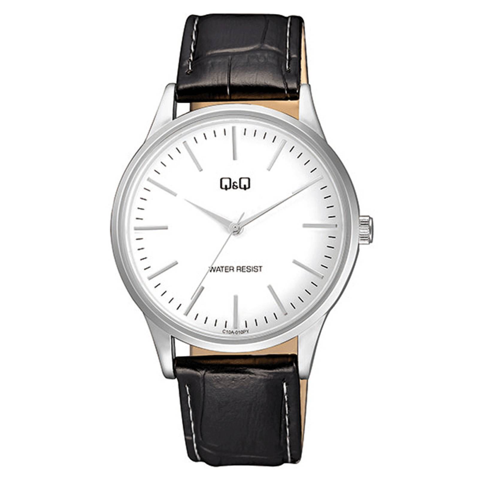 RELOJ Q&Q ANALOGICO UNISEX NEGRO C10A010PY