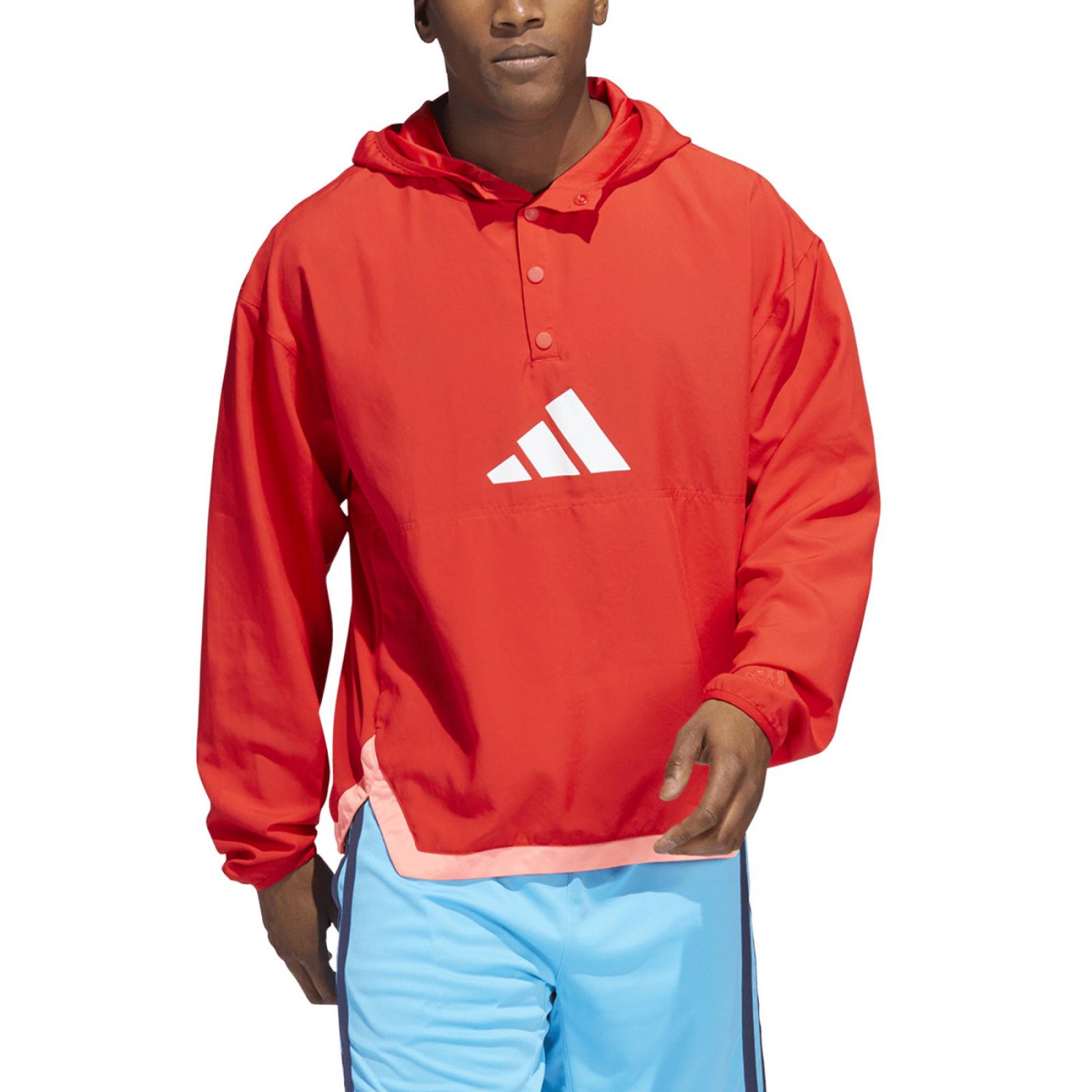 SUDADERA ADIDAS HOMBRE ROJO BB HOODY HF4197.