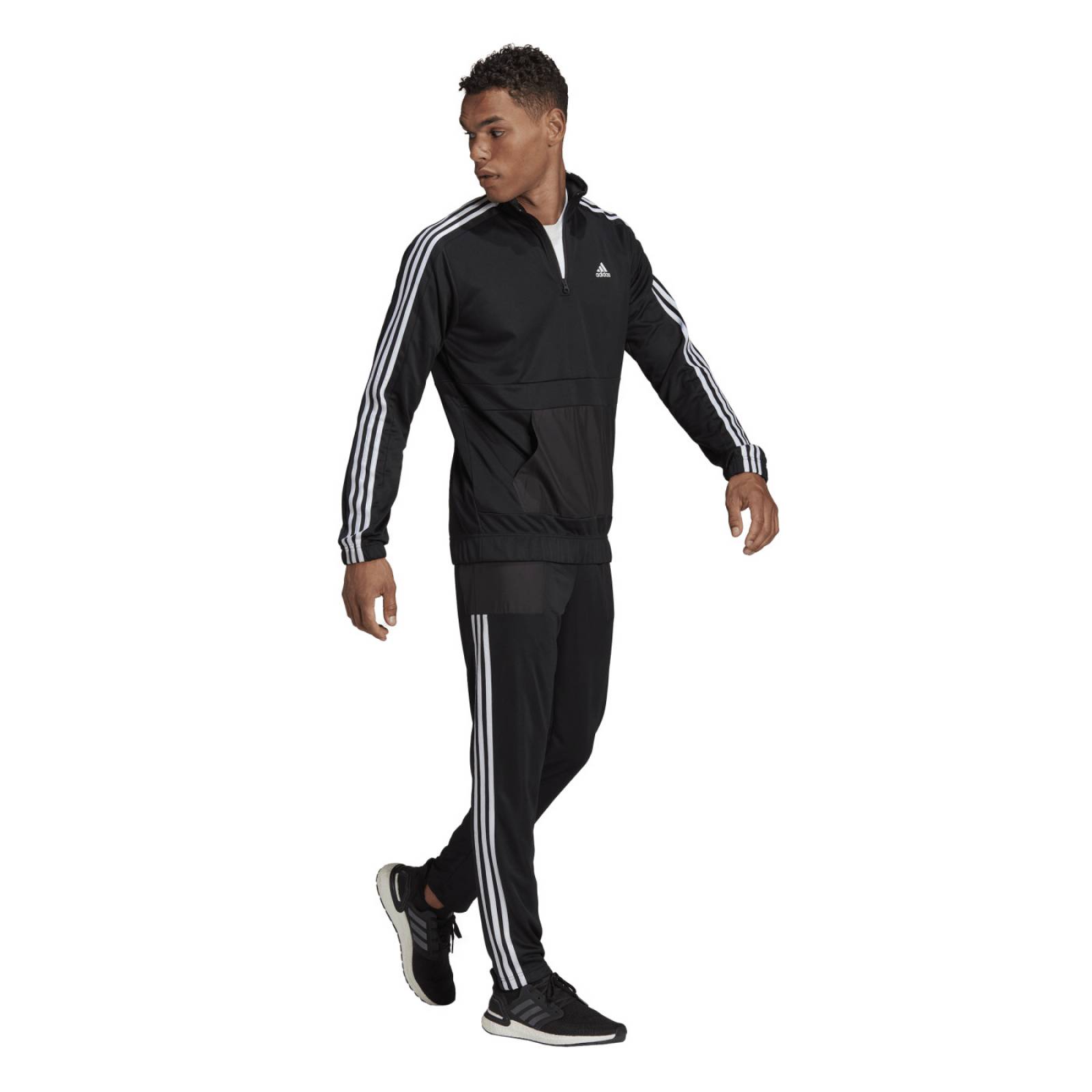 CONJUNTO ADIDAS NEGRO HOMBRE MTS TRICOT 1 4Z HE2233