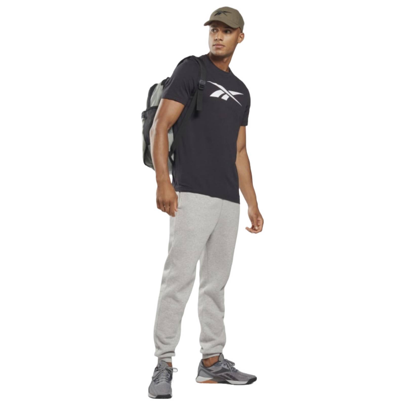 PLAYERA REEBOK HOMBRE NEGRO GS VECTOR TEE HD4000.