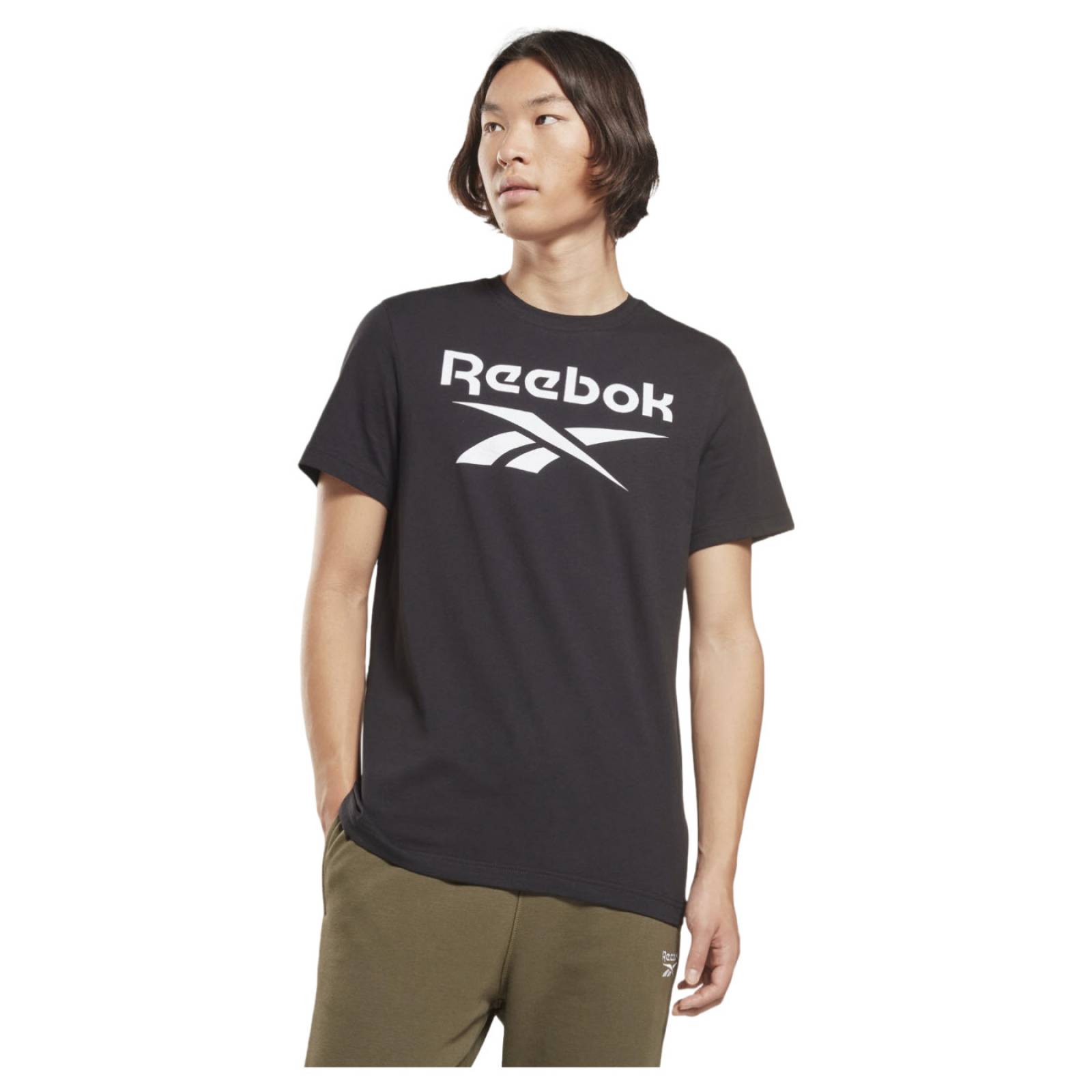 Camiseta reebok classic clearance hombre plata