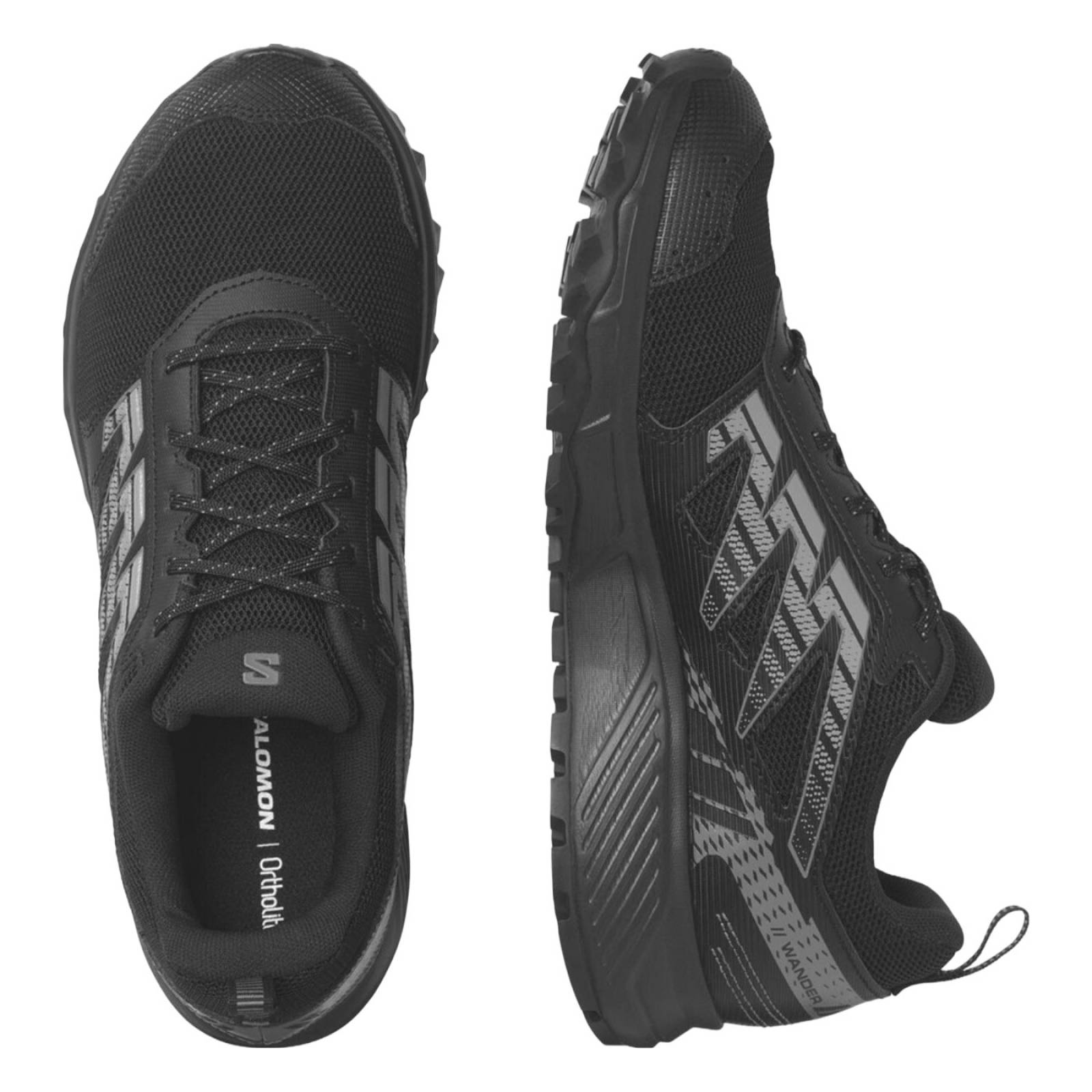 TENIS SALOMON HOMBRE NEGRO WANDER L47152500