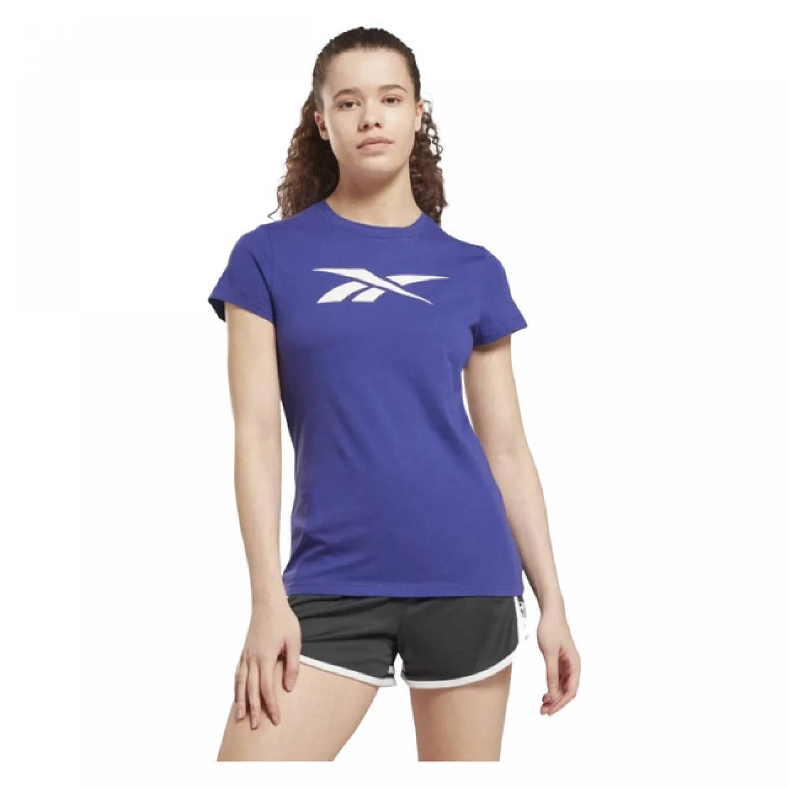 PLAYERA REEBOK MUJER AZUL TE Graphic Vector T HI1707