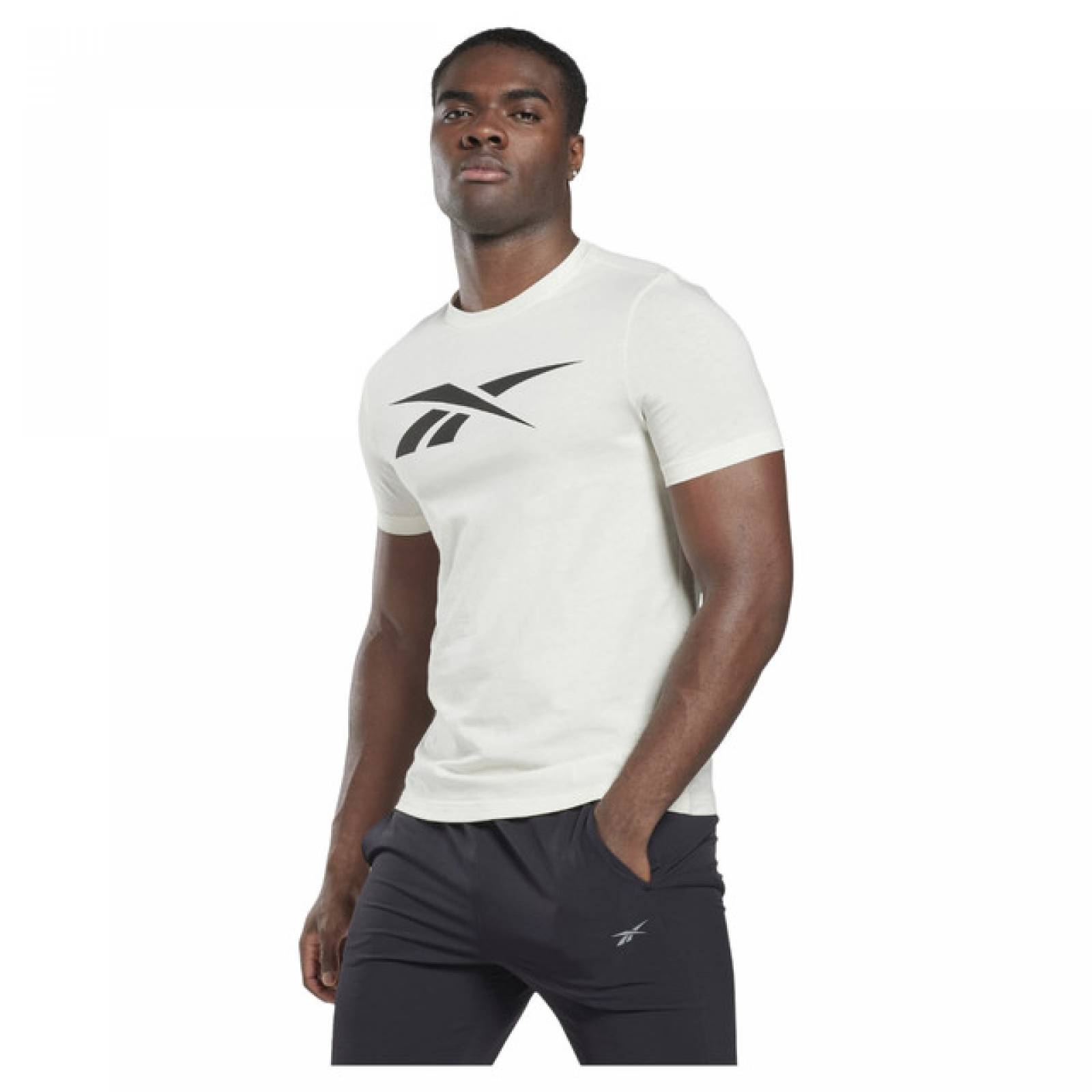 PLAYERA REEBOK HOMBRE BLANCO GS VECTOR TEE HI6297