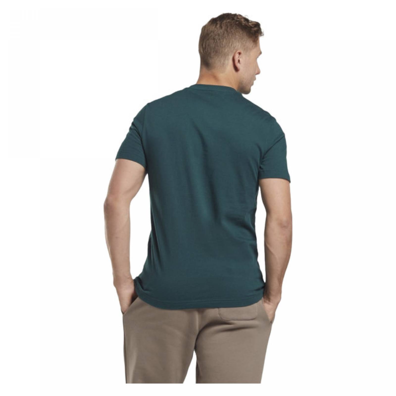 PLAYERA REEBOK HOMBRE VERDE RI Big Logo Tee HM5342