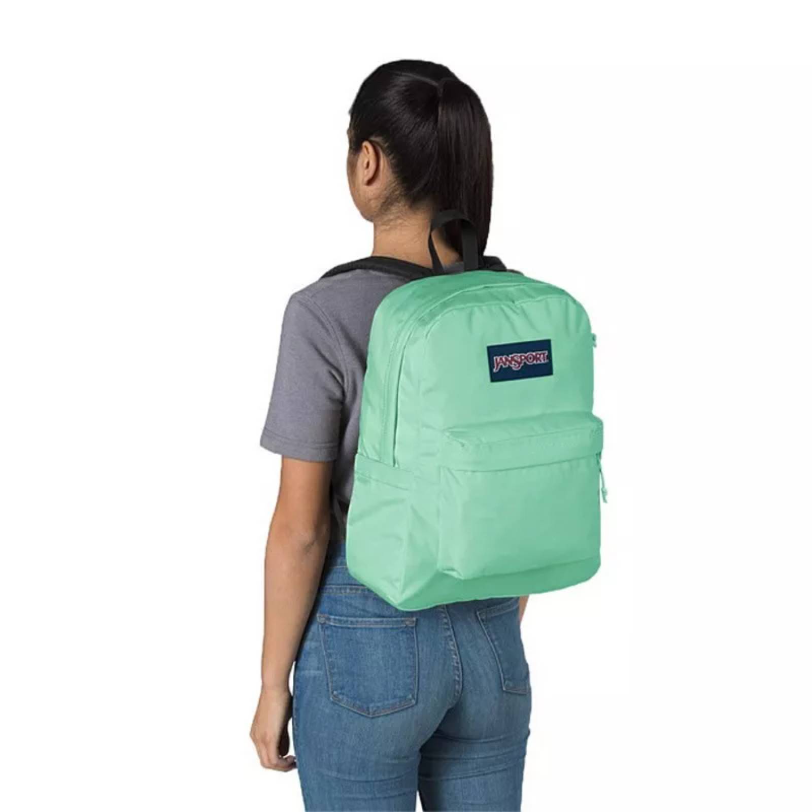 MOCHILA JANSPORT UNISEX VERDE SUPERBREAK PLUS JS0A4QUE7S2.