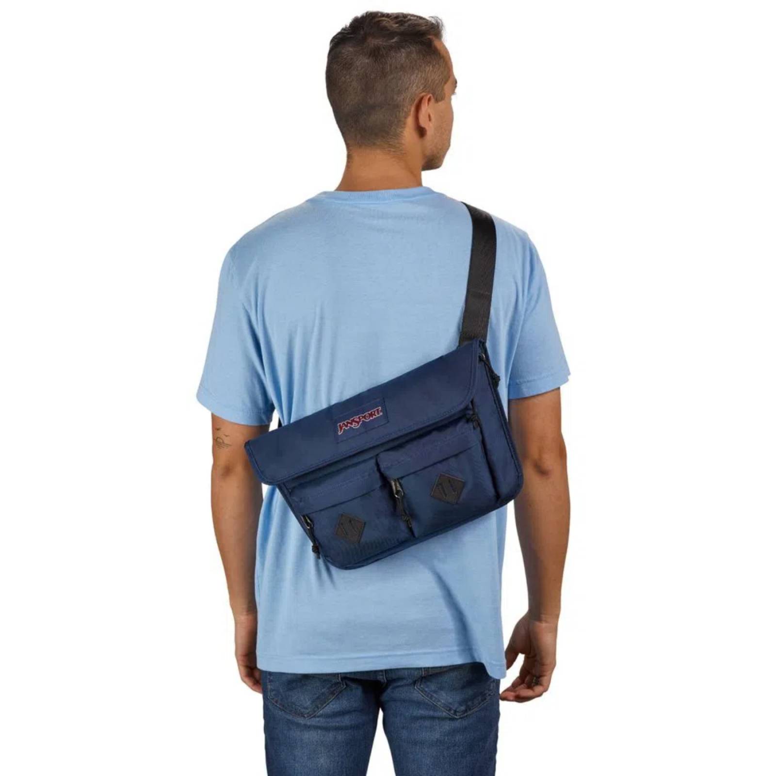 BOLSA JANSPORT UNISEX AZUL LARIMER CROSSBODY JS0A4QV5003