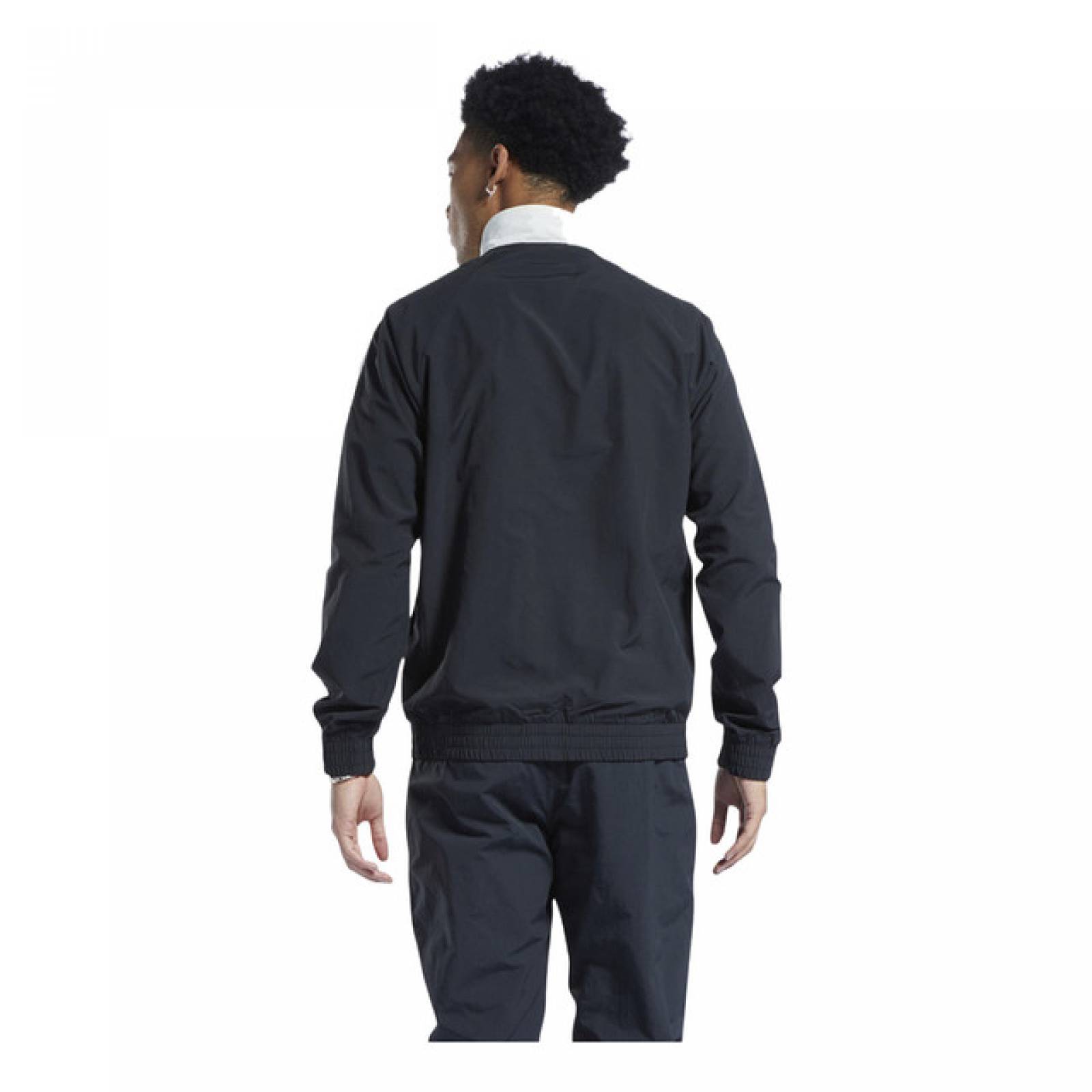 CHAMARRA REEBOK UNISEX NEGRO/BLANCO CL F FR TRACKTOP HK7078.