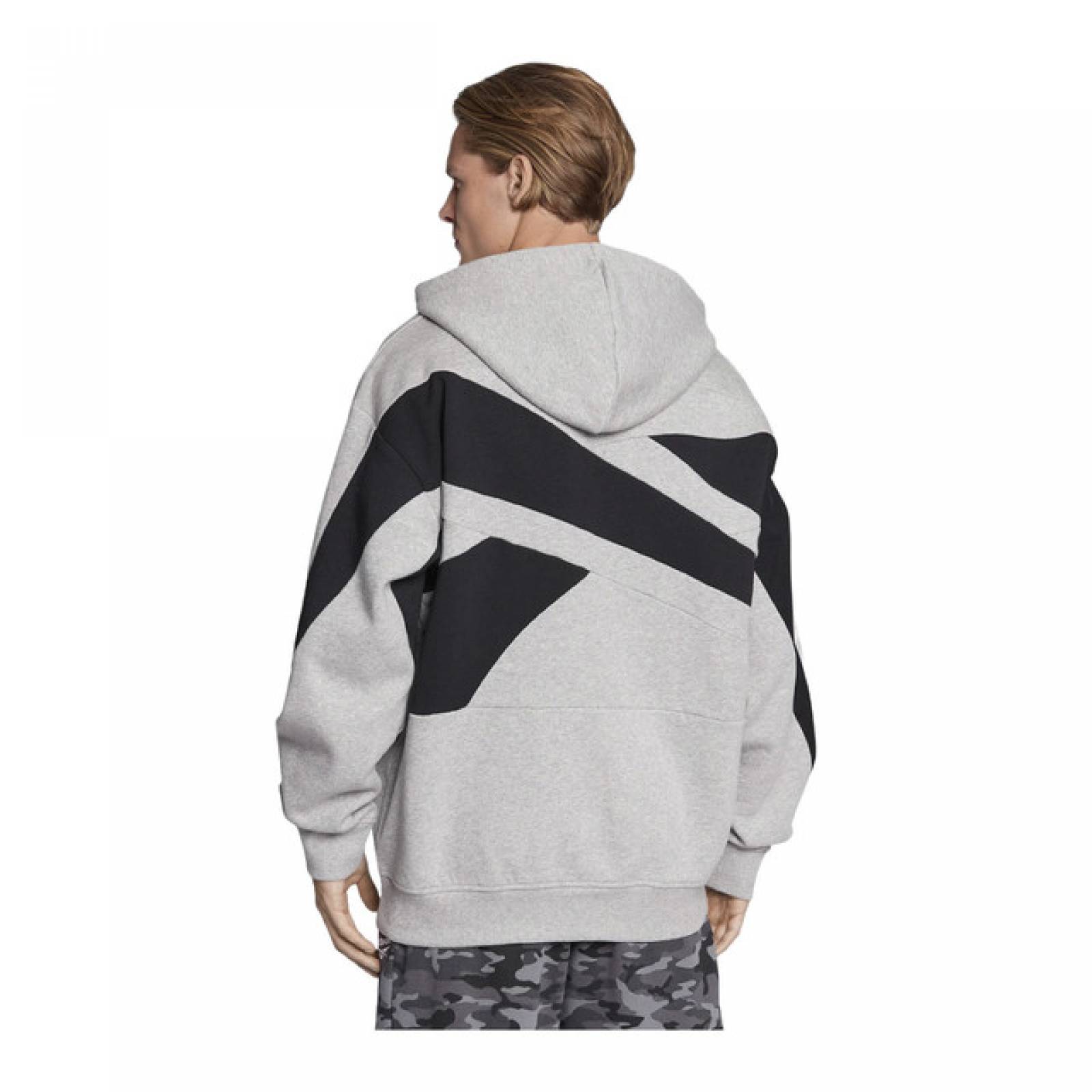 SUDADERA REEBOK HOMBRE GRIS CLASSIC BV HOODIE HS6848.