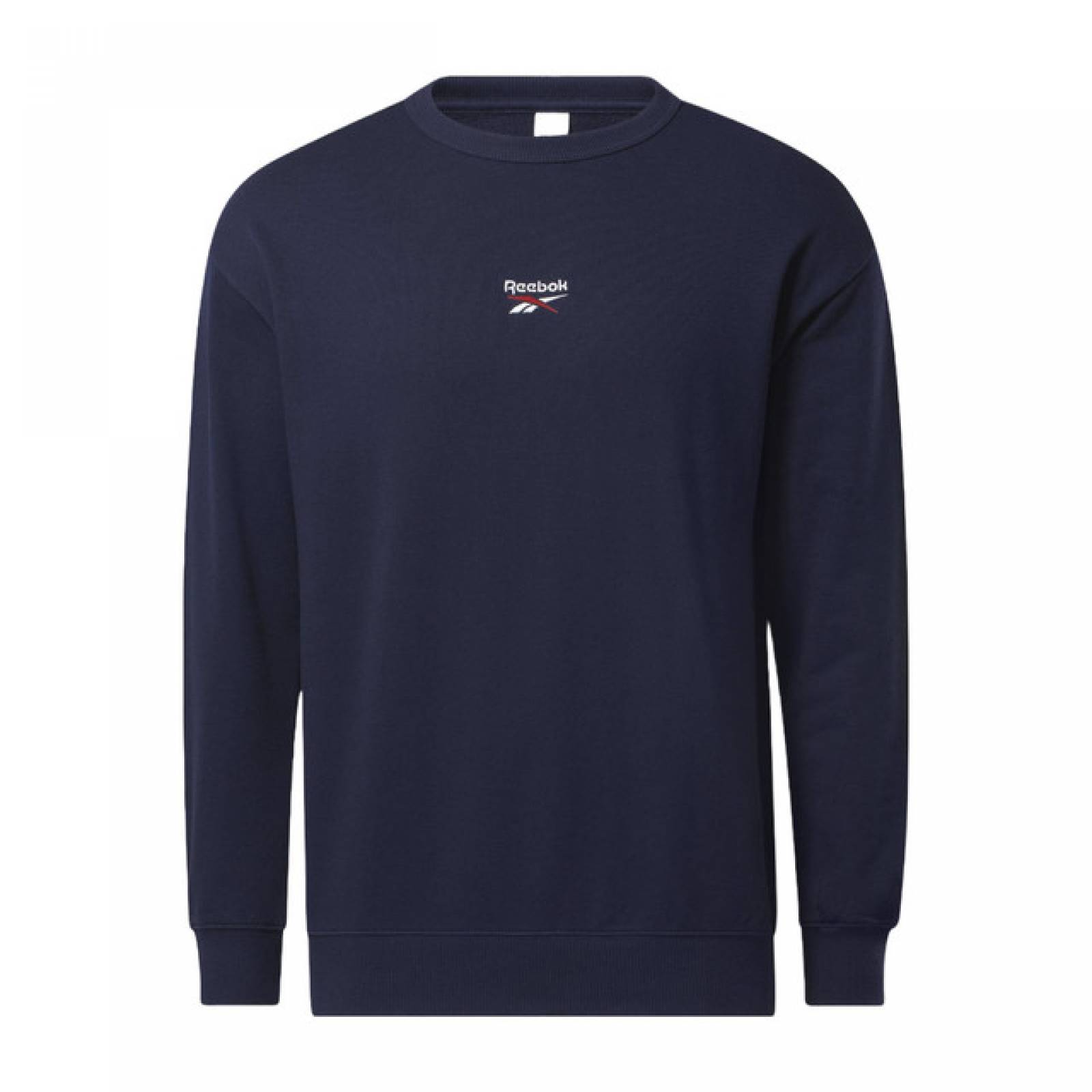 SUDADERA REEBOK HOMBRE AZUL CLASSICS SMALL VECTOR CREW HS7146.