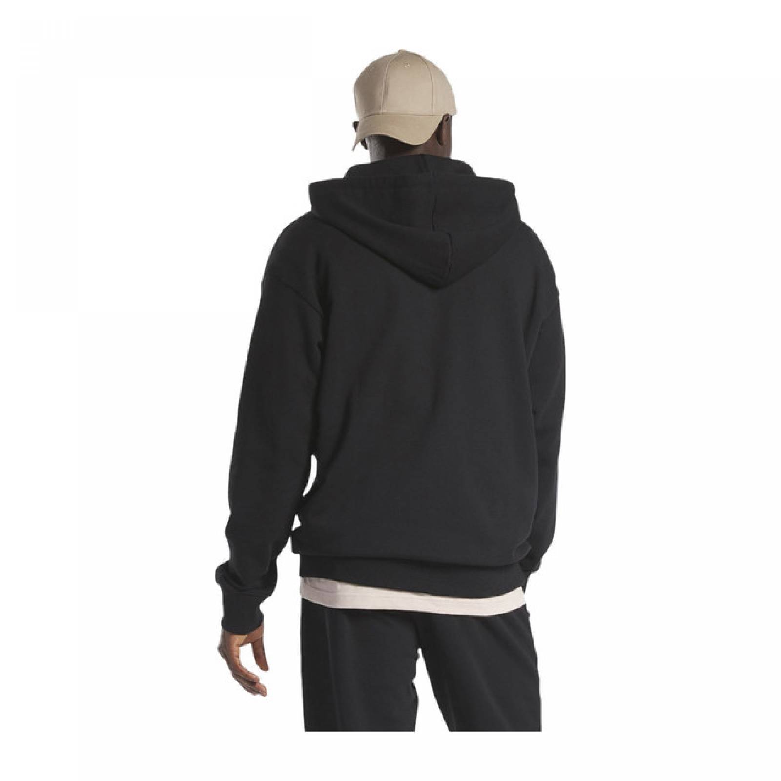 SUDADERA REEBOK HOMBRE NEGRO CL SV HOODIE HS7149