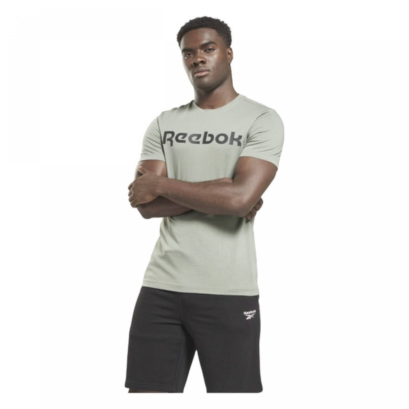 PLAYERA REEBOK HOMBRE VERDE GS Reebok Linear Read Tee HS4983.